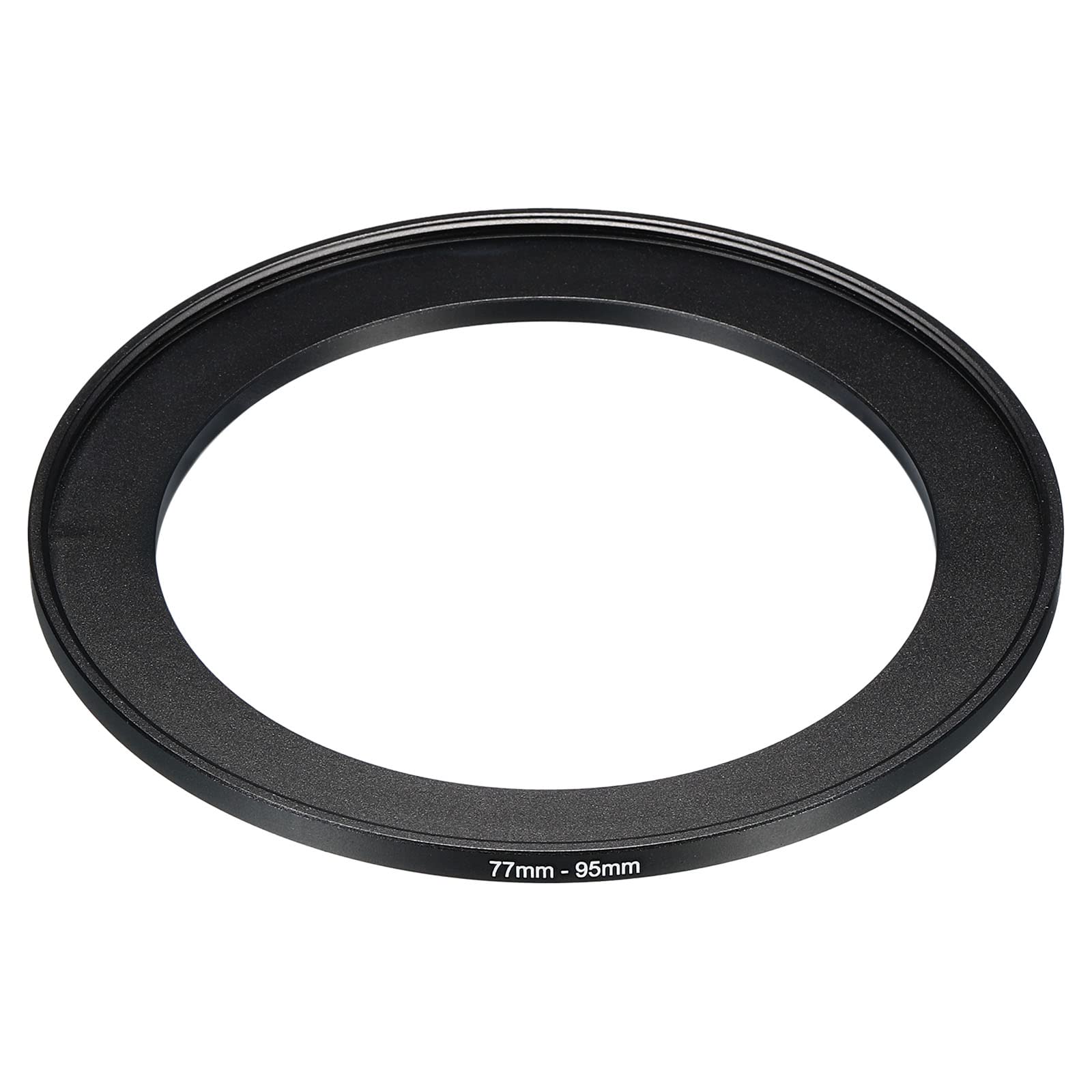 Patikil 77Mm 95Mm Metal Step Up Ring, Camera Lens Filter Adapter Ring Aluminum Filter Adapter Ring For Camera Lenses Hood, Black