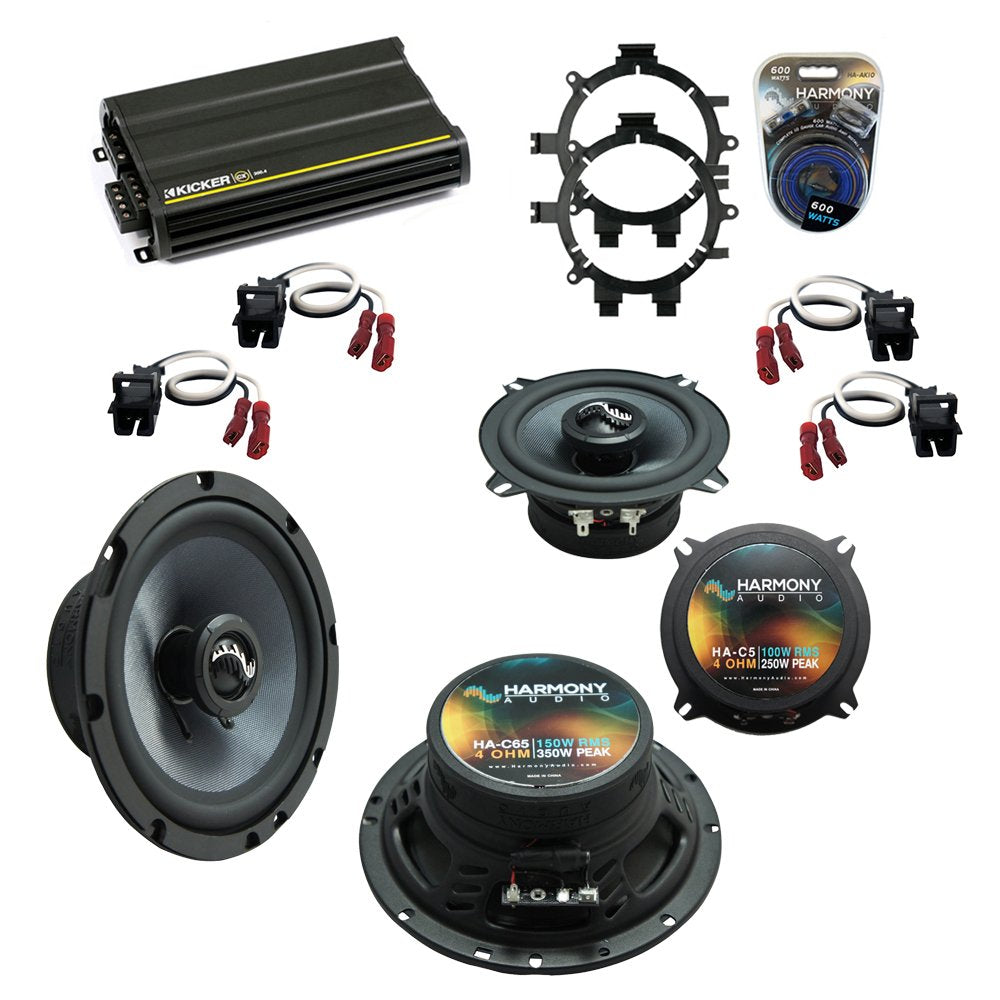 Harmony Audio HA-65 Compatible with GMC Yukon XL 2001-2002 Car Stereo Rhythm Series 6.5 Replacement 300W Speakers, HA-R5 5.25 22