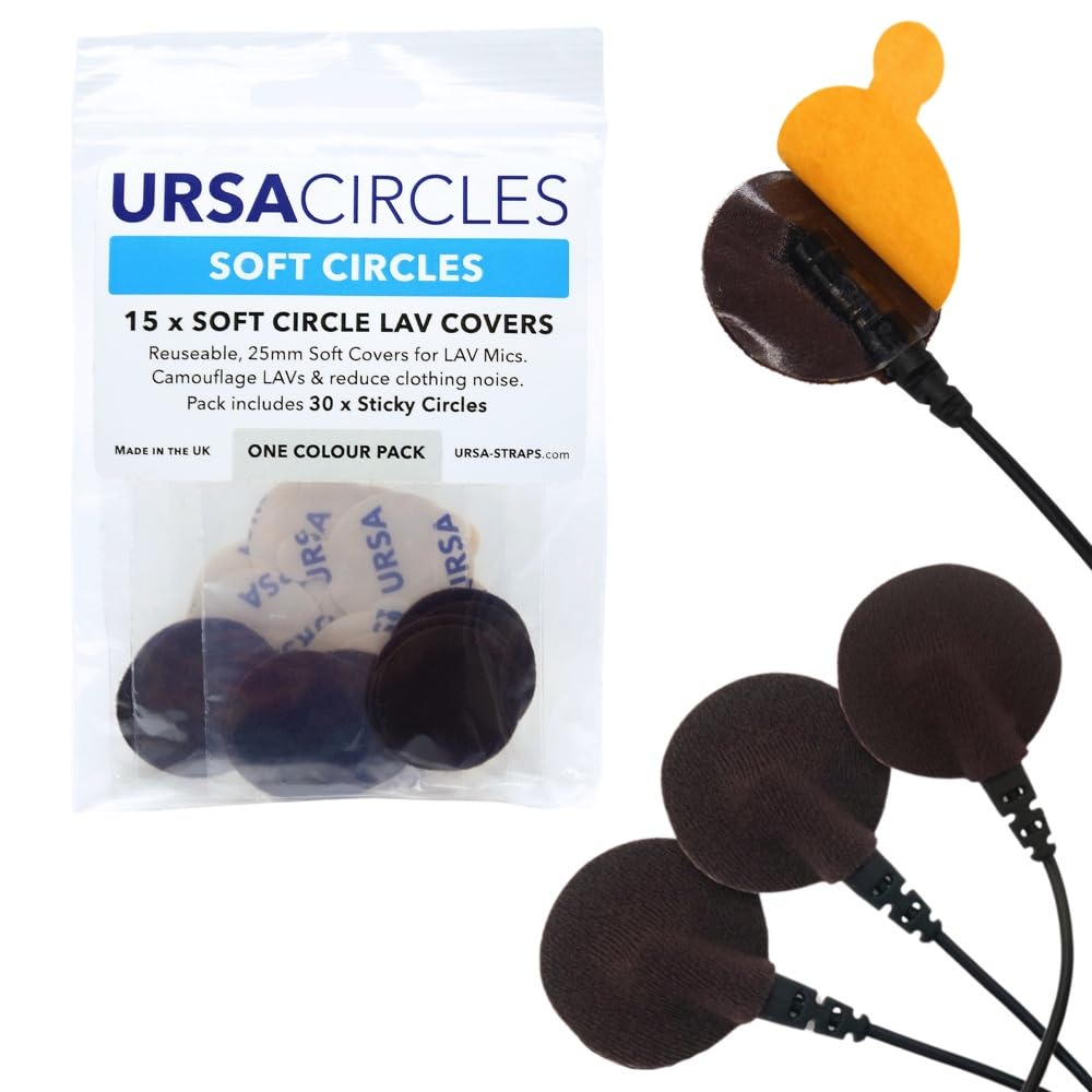 Ursa Soft Circles: Reusable Soft Covers That Provide A Shield Against The Wind And Camouflage For Lavalier Mics. (15X Soft Circl