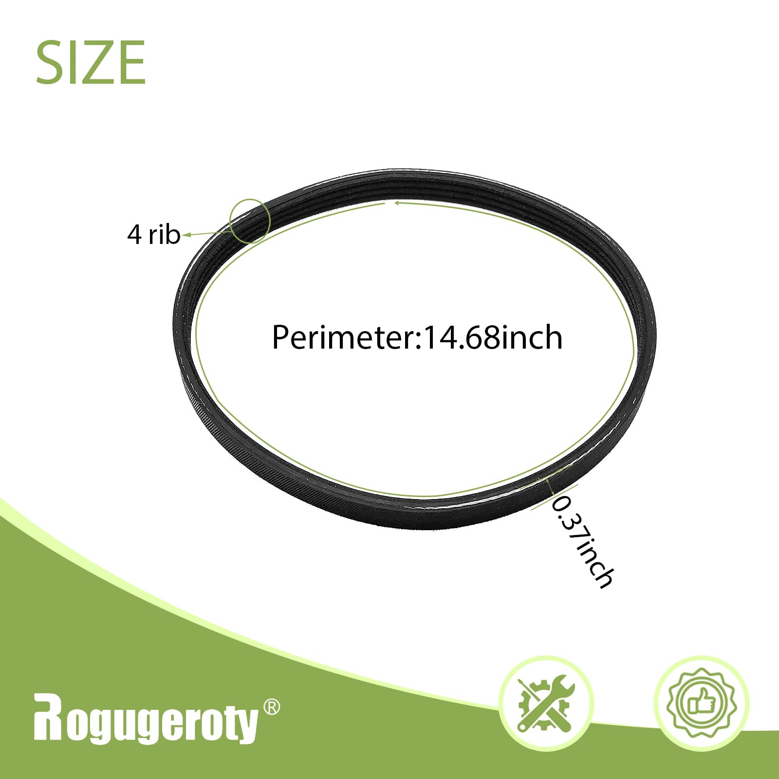 Pj373 Replacement Belt For Husky Air Compressors(2 Pack)