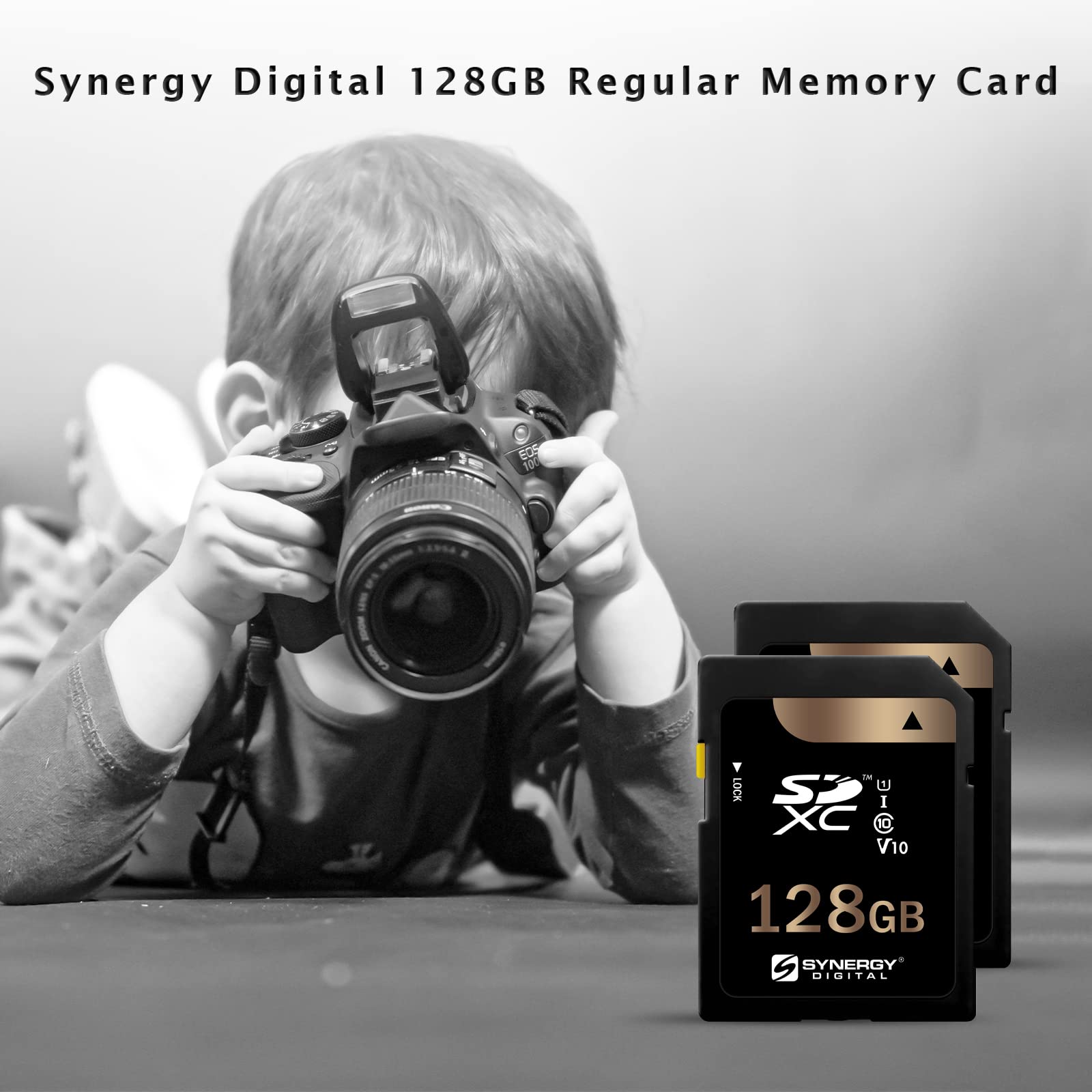 Synergy Digital 128Gb, Sdxc Uhs-I Memory Card, Compatible With Sony Zv-1F Vlogging Digital Camera - Class 10, U1, 100Mb/S, 300 S