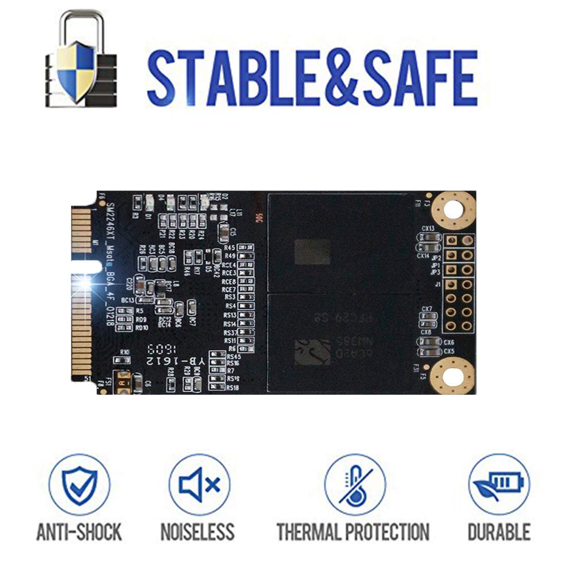 Dogfish Ssd Msata 128Gb Internal Solid State Drive Mini Sata Disk Drive High Performance Hard Drive For Desktop Laptop Notebook