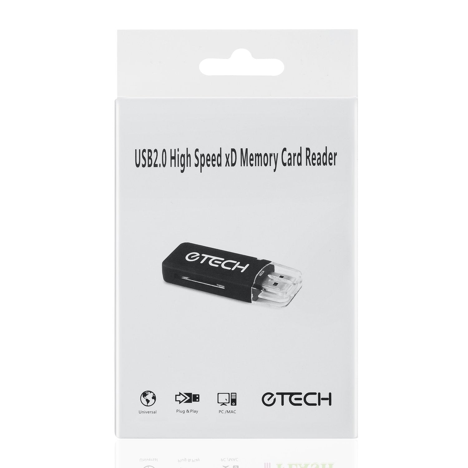 Etech USB 2.0 High-Speed xD Memory Card Reader for Olympus & Fuji - Black, Model FBA_6441407