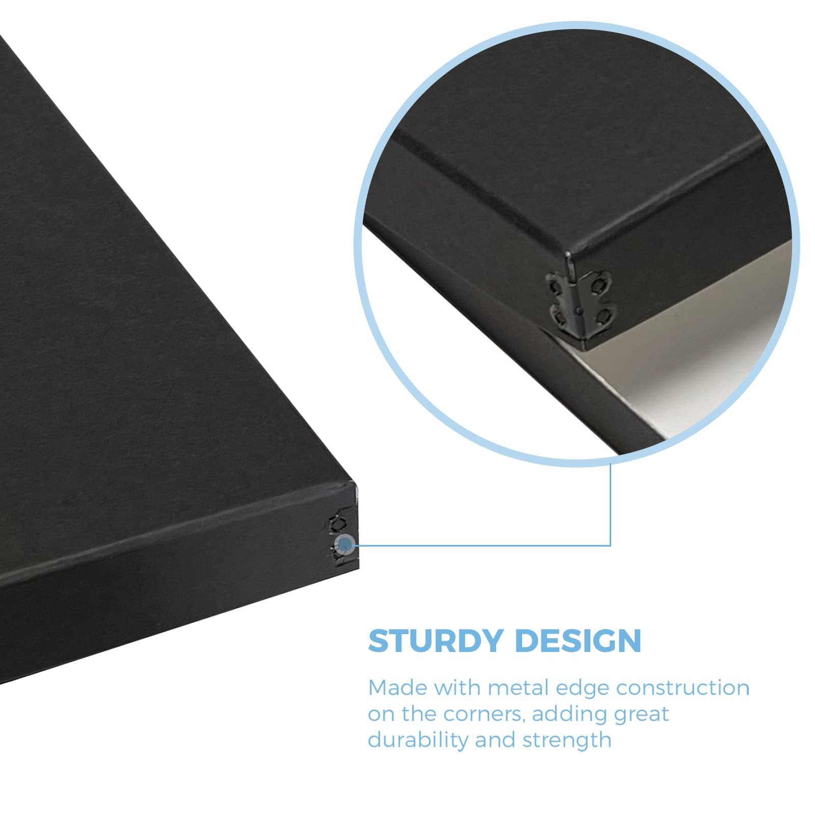 Lineco, 17X22 Black Museum Archival Storage Box, Drop Front Design. Acid Free With Metal Edge. Preserves Picture Longevity, Organize Photos Or Documents, Crafts, Diy.