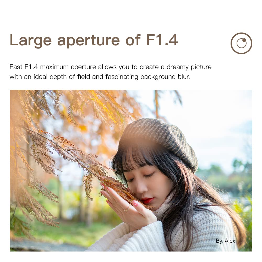 Ttartisan 23Mm F1.4 Wide Angle Aps C Camera Lens Manual Focus For Olympus/Panasonic M43 Mft Mount Epm1 Epm2 Epl1 Epl9 E P6 E M1 E M10Ii E M10Iiii Pen F G1 G5 G85 Gf1 Gf9 Gx1 Gx7