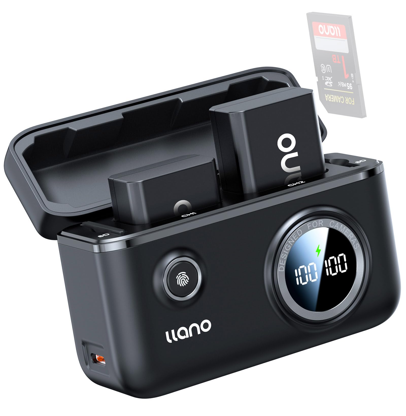 Llano Np Fw50 2 Pack 1100 Mah Battery And Fast 18W Dual Charger For Sony Alpha A6400, A6000, A6300, A5100, Zv E10, A7S, A7, A7Si