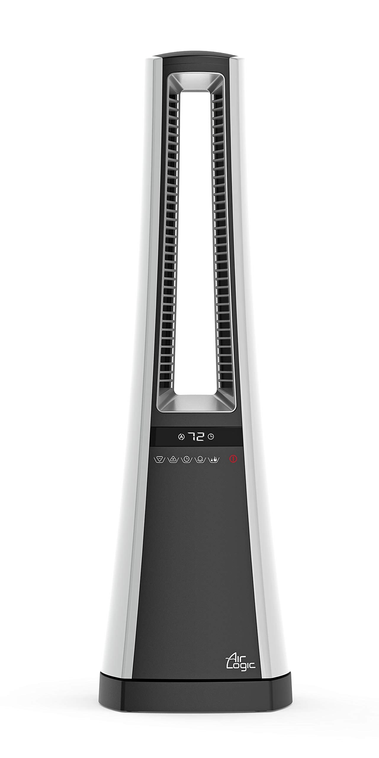 Lasko Bladeless W/Remote Space Heaters, 27&Quot, Silver Aw300