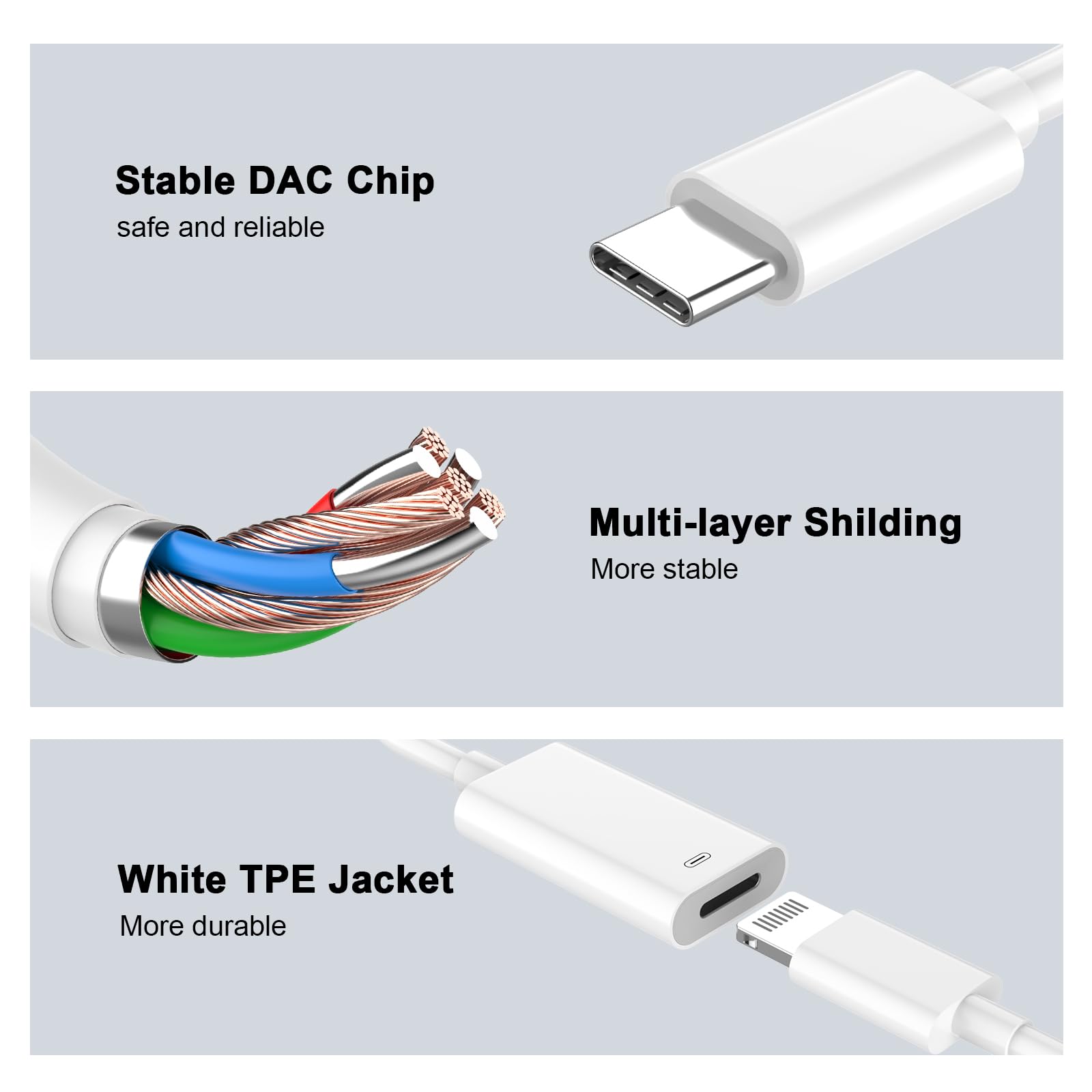 [Mfi Certified] Usb C Male To Lightning Female Adapter, Lightning To Type C Fast Charging Connector Converter Adapter For Iphone