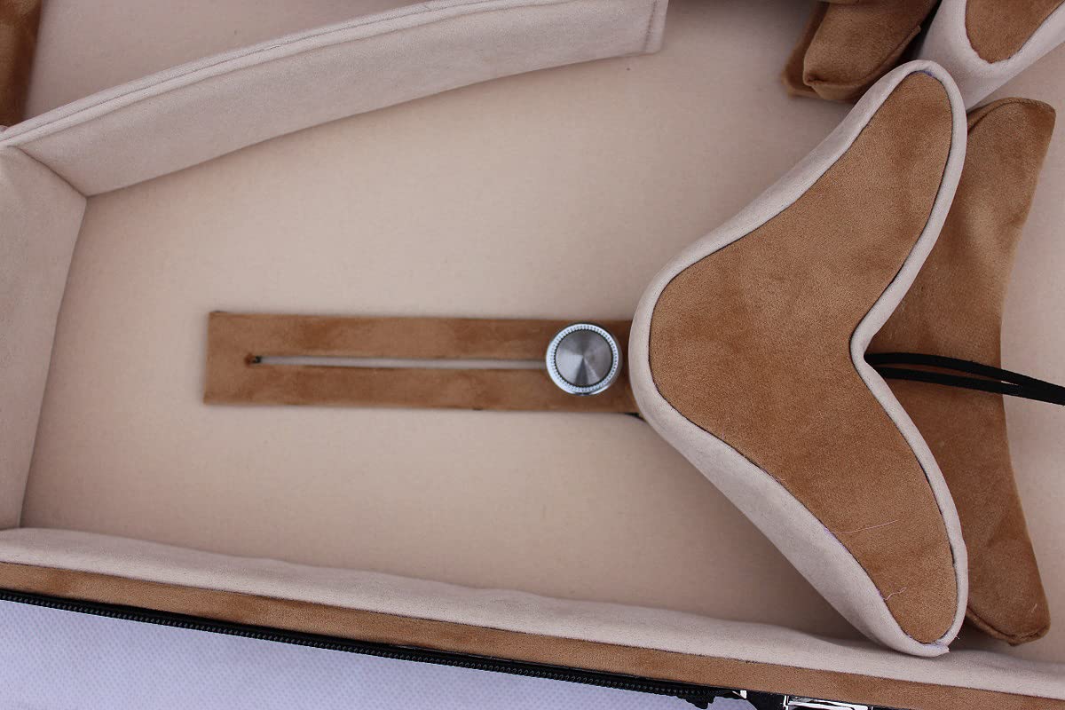 Double Violin Case Viola Case Strong Wood Violin Box Full Size With Back Strap Viola Box