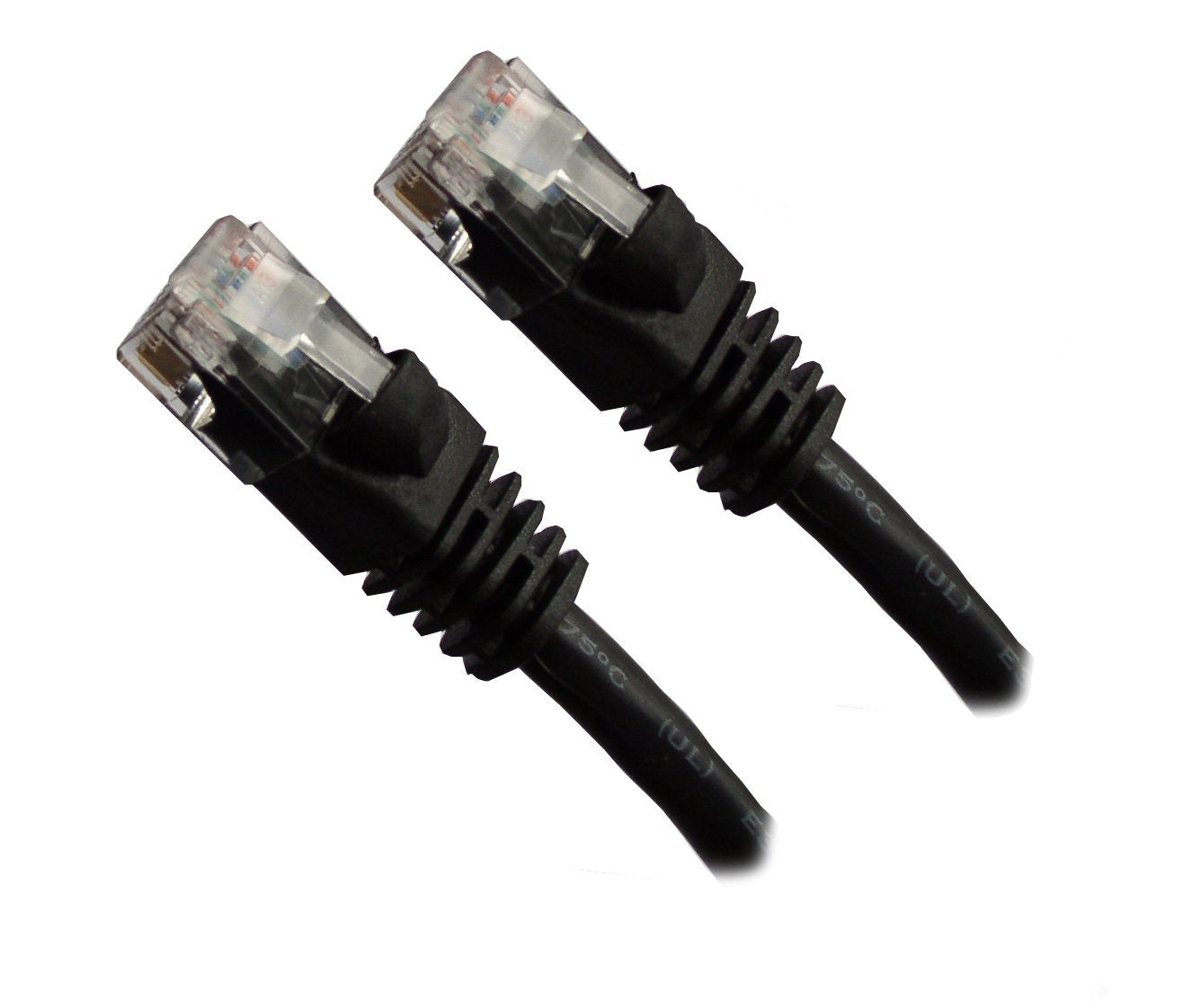 Xavier CAT5BK-01 CAT5e, Ethernet Cable Molded Snagless Boots, Internet Cable, 1, Black