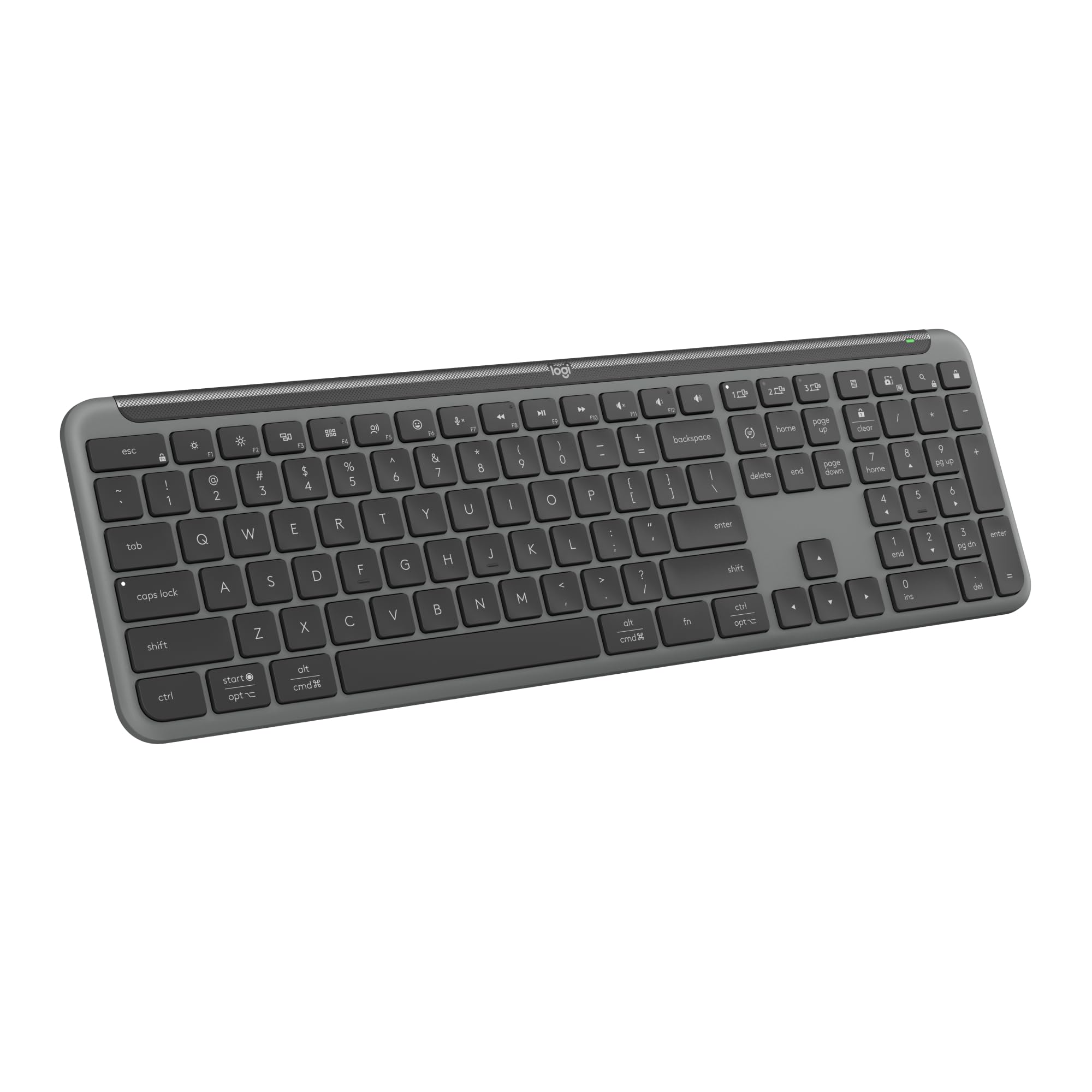 Logitech Signature Slim K950 Wireless Keyboard, Sleek Design, Switch Typing Between Devices, Quiet Typing, Bluetooth, Multi-Os, 