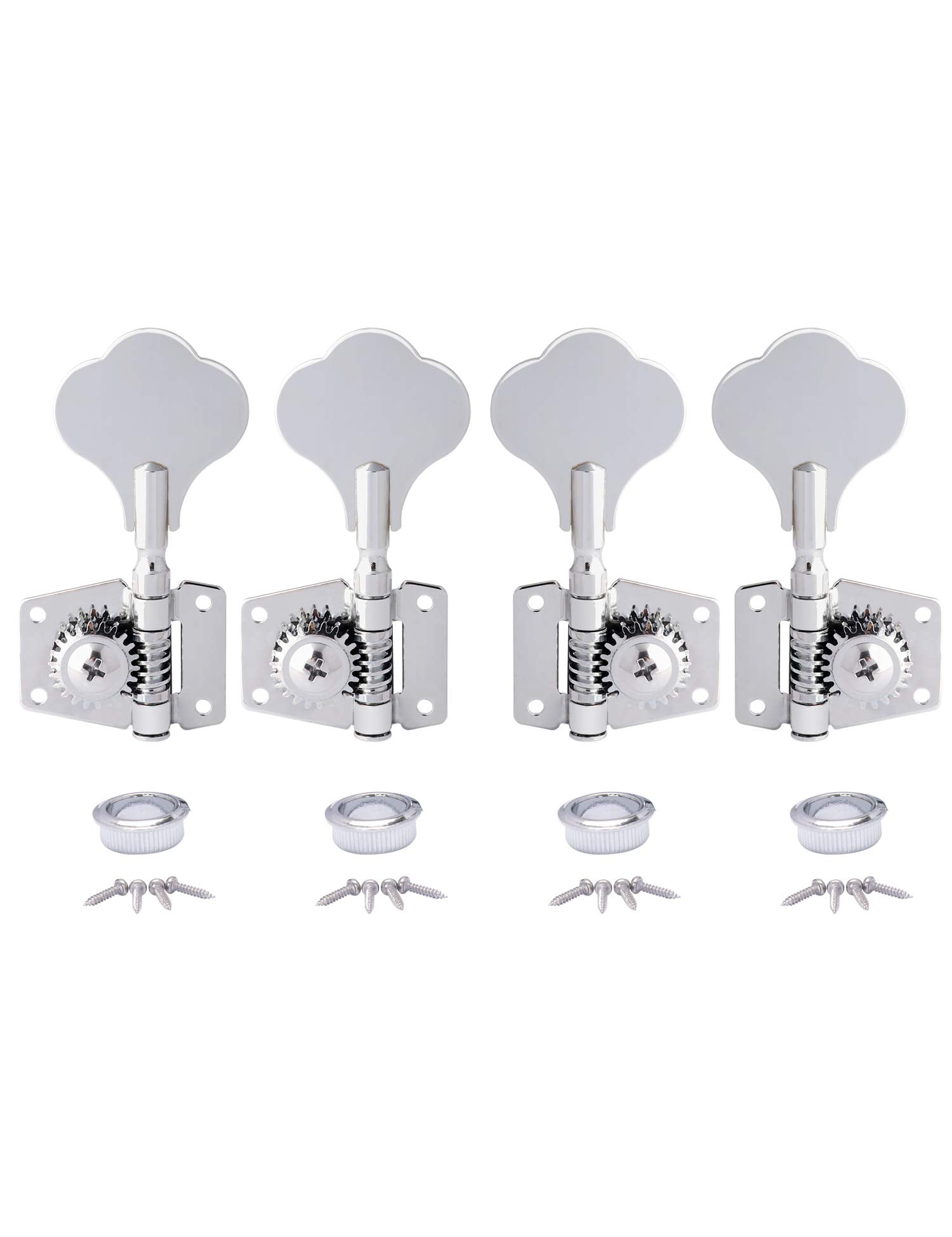 Metallor Bass Tuning Machines Tuning Pegs Tuning Keys Machine Heads Tuners Vintage Open Gear 2 Left 2 Right For P Bass J Bass Gu