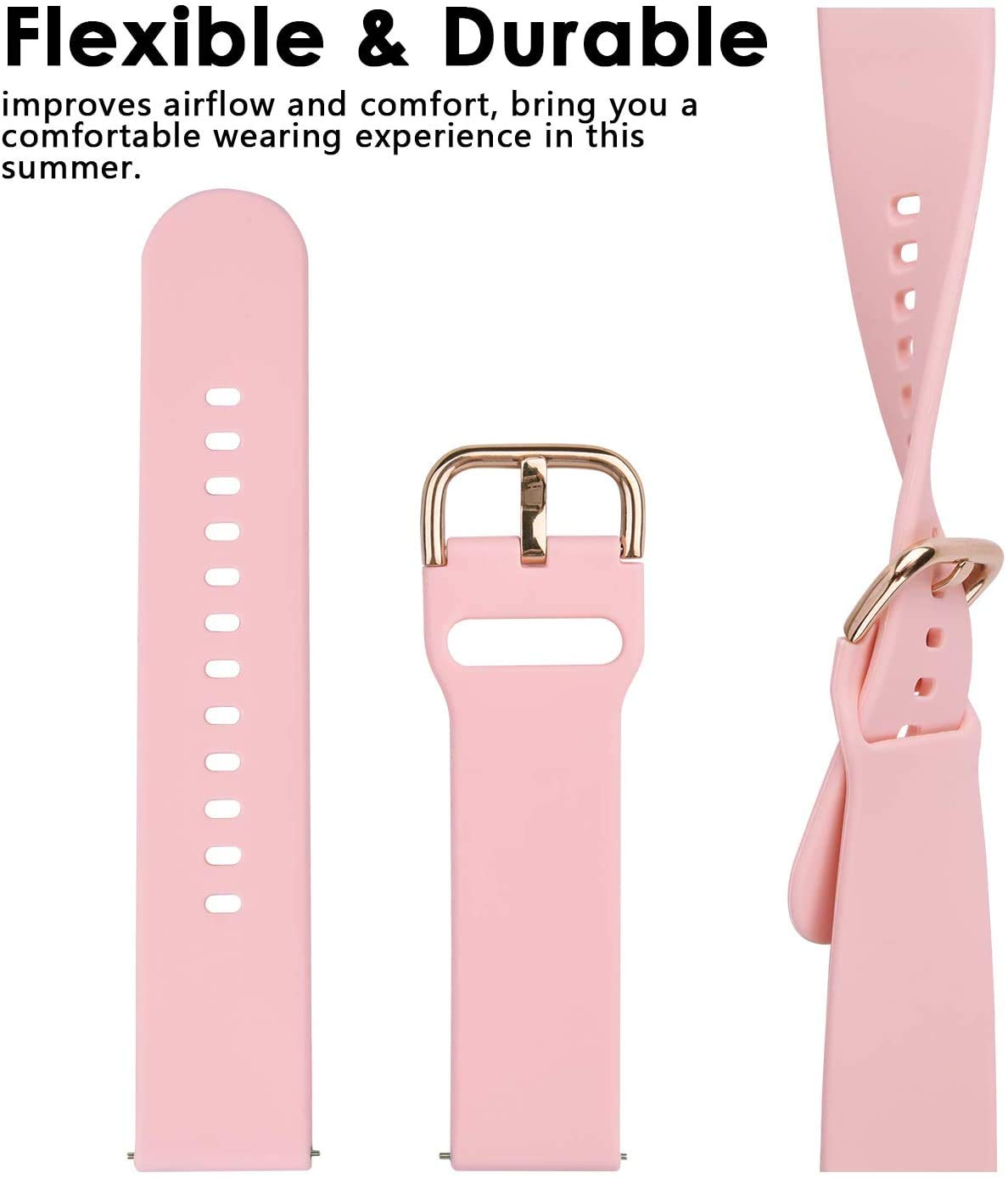 Vicrior 3 Pack Bands Compatible With Woneligo/Fitpolo Smart Watch Idw13, 22Mm Soft Silicone Replacement Strap Watch Band For Fit