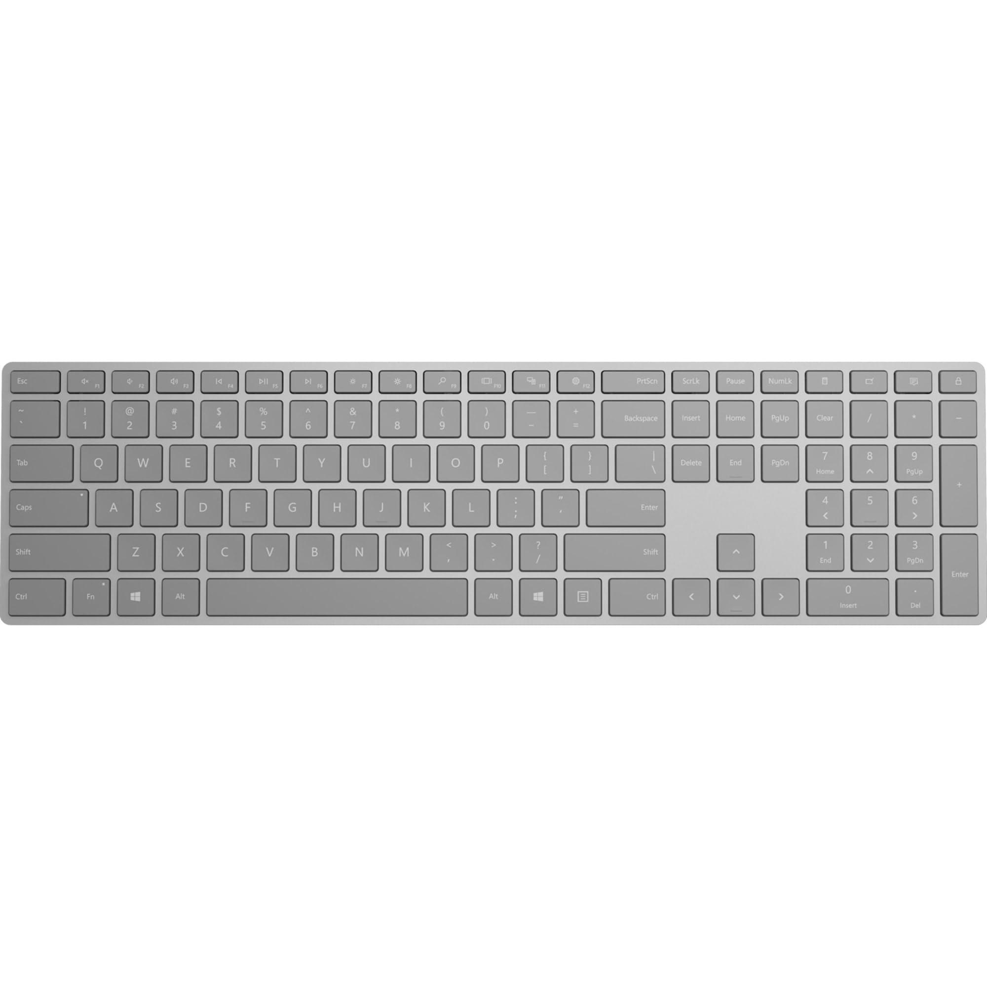 Microsoft Surface Keyboard, Ws2 00025, Silver