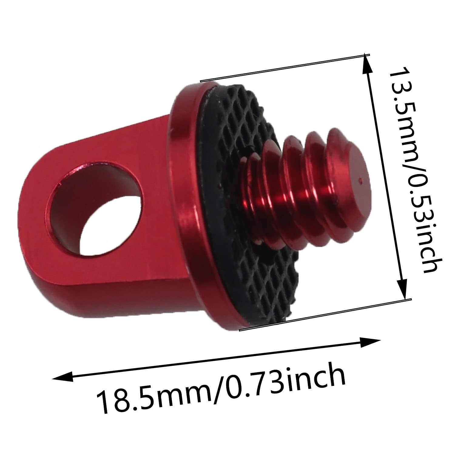 1/4Inch Camera Screw Zczqc 2Pcs 1/4 20 Quick Install Metal Screws Connecting Adapters For Camera Neck Wrist Strap Sling Red