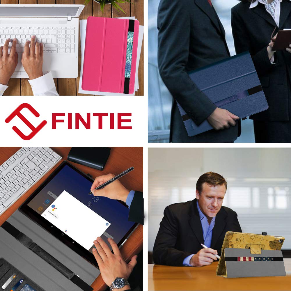 Fintie S Pen Holder For Samsung S Pen (Px510/Px710/Pt870), Premium Vegan Leather Cover Sleeve Pouch Compatible With Galaxy Tab S