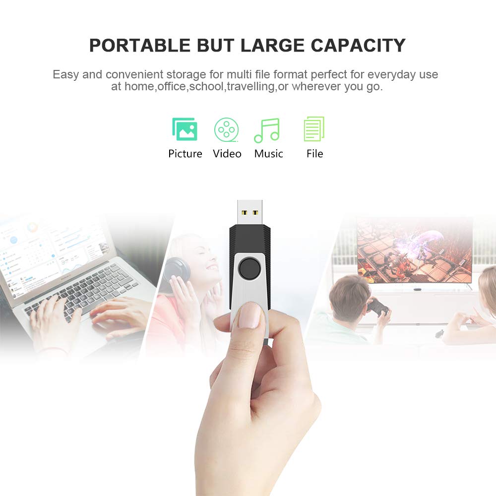 Kexin Flash Drive 128Gb Usb 3.0 Flash Drive 5 Pack Thumb Drive Jump Drive Usb Drive 3.0 Bulk 128G Usb Flash Drives 3.0 Thumb Dri