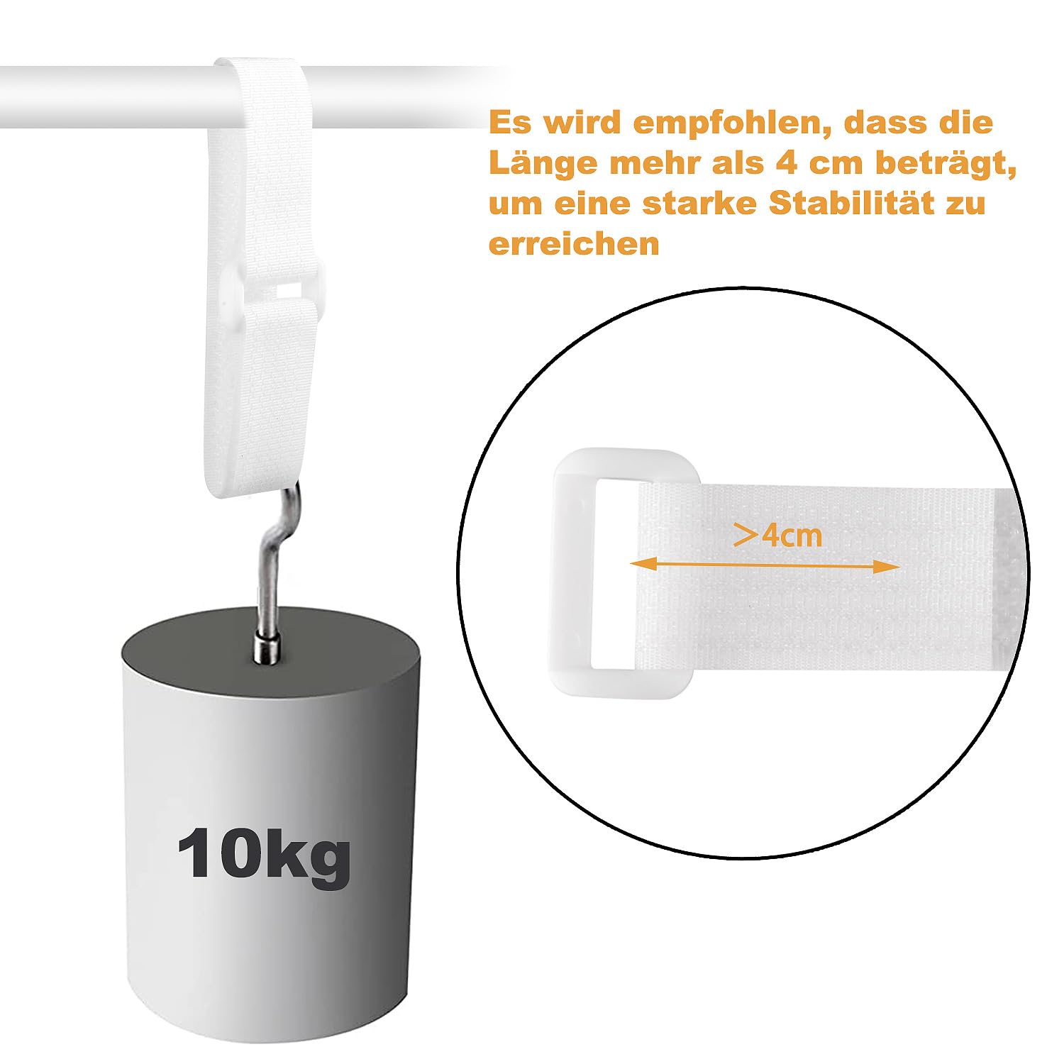Wszjinb 32Ft X 0.8In Adjustable Cable Straps With Buckles, Free Cut Length, Reusable Fastening Cable Ties, Hook And Loop Securin