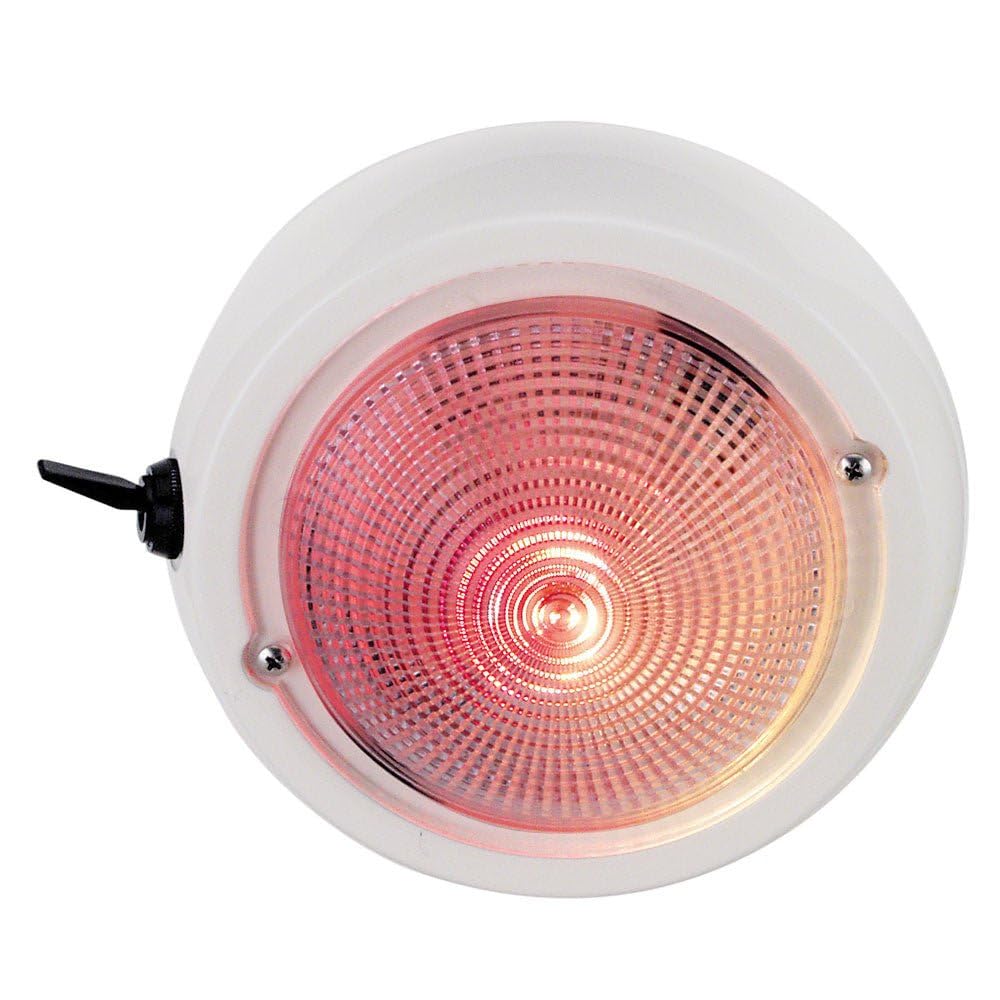 Perko Dome Light W/Red & White Bulbs,WBLITB00TLFB2PC