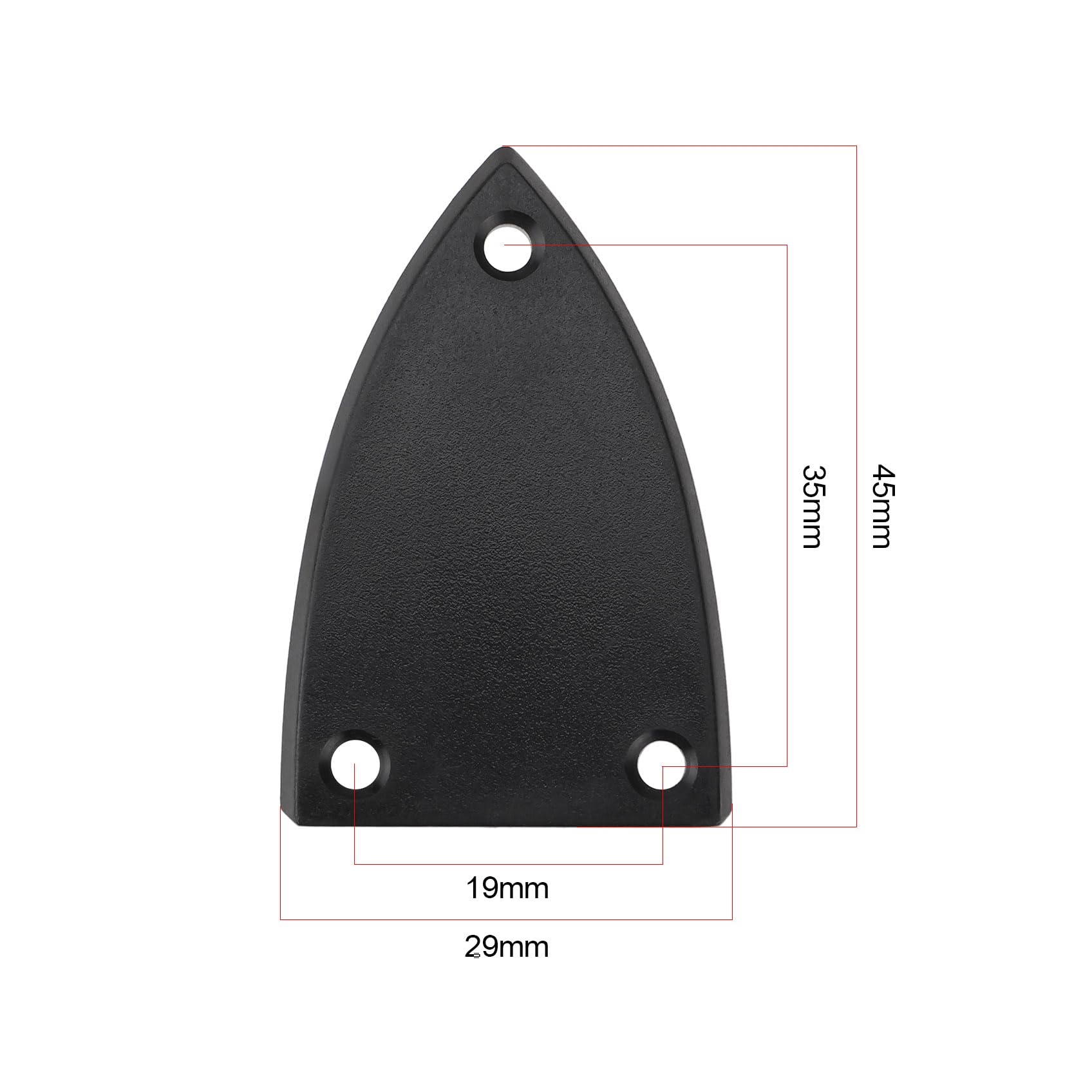 Lt Easiyl 3 Sets Guitar Adjustment Rod Cover 3 Holes Triangle Plastic Truss Rod Covers For Acoustic-Electric Guitar Acoustic Gui