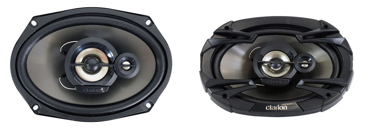 Clarion Pair Se6935R 220 Watt 6X9 Coaxial 3 Way Car Audio Speakers