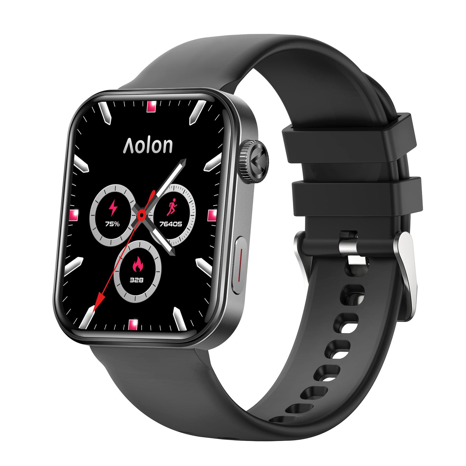 Aolon Upgraded Foom S4 1.91 Inch High Definition Large Screen Smart Watch (Black)