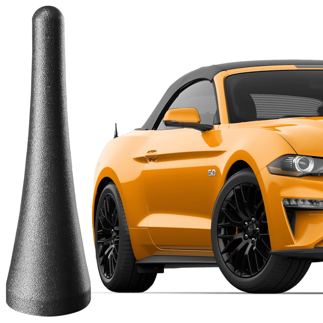 3.8 Inch Stubby Aluminum Antenna For Ford Mustang Convertibles (2015 2023), Ford Mustang Antenna Replacement Mast