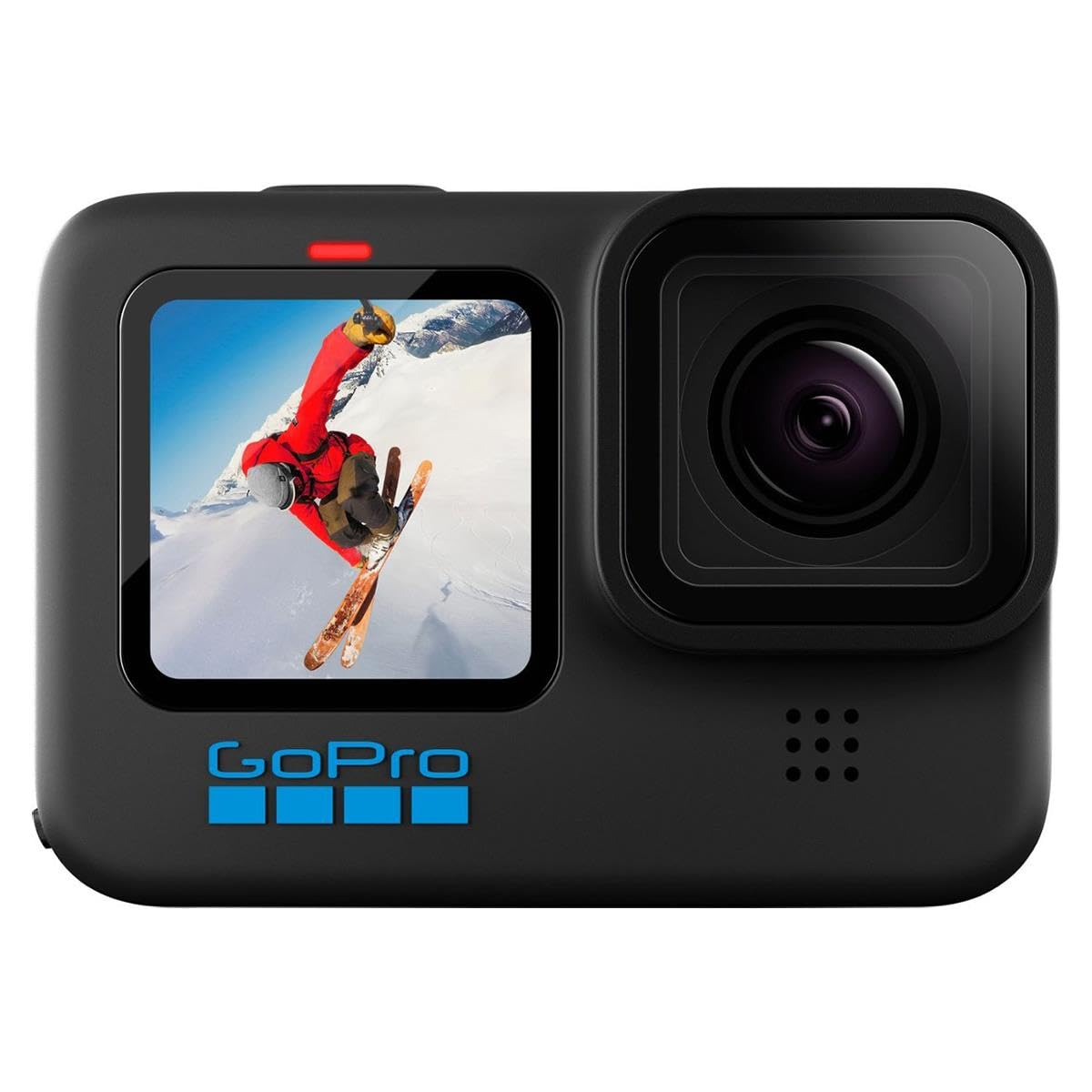 Gopro Hero10 Black Accessory Bundle - Includes Hero10 Camera, Shorty (Mini Extension Pole + Grip), Magnetic Swivel Clip, Recharg