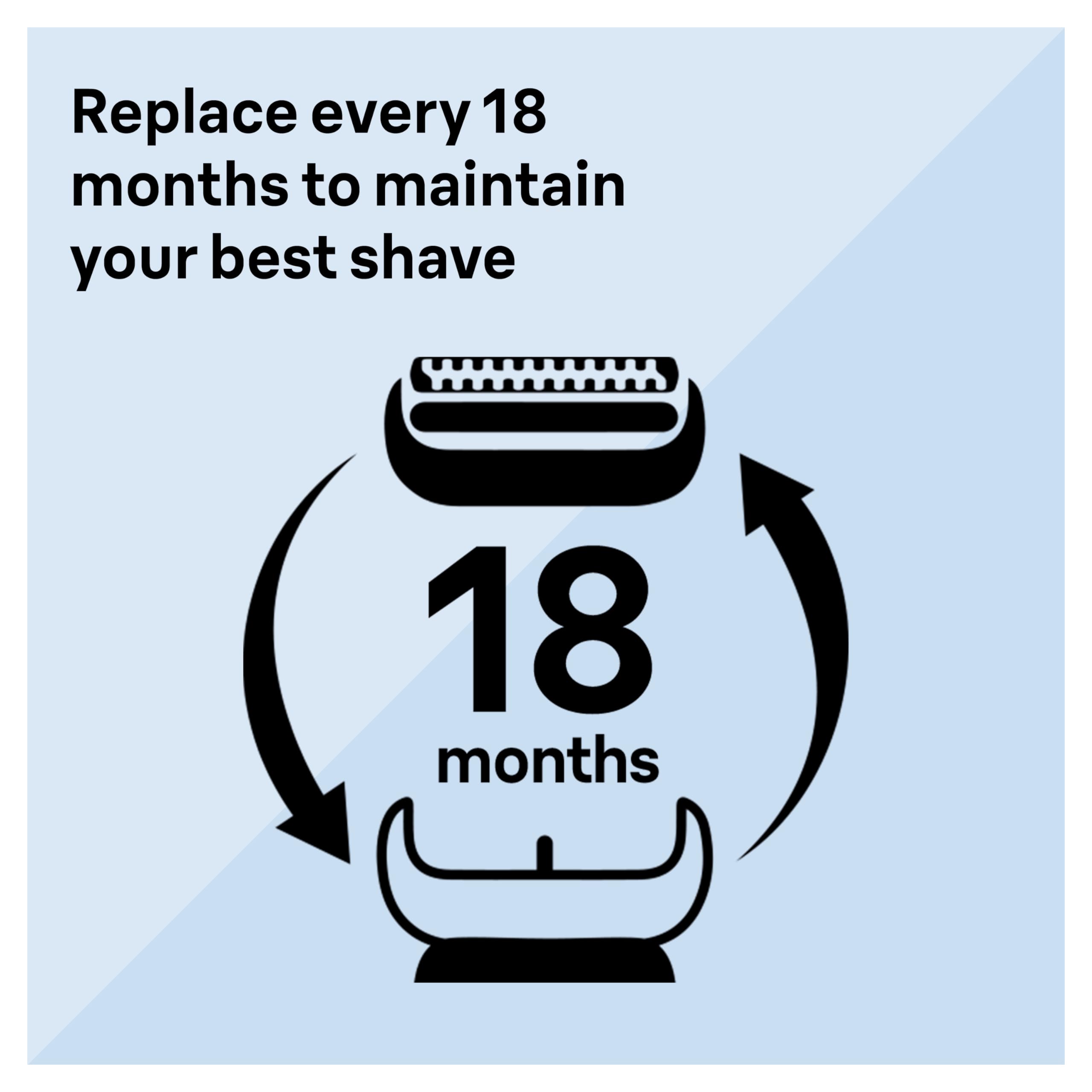 Braun Series 6 Electric Shaver Replacement Head With Sensitive Skinguard, Easily Attach Your Shaver Head, Compatible With New Ge