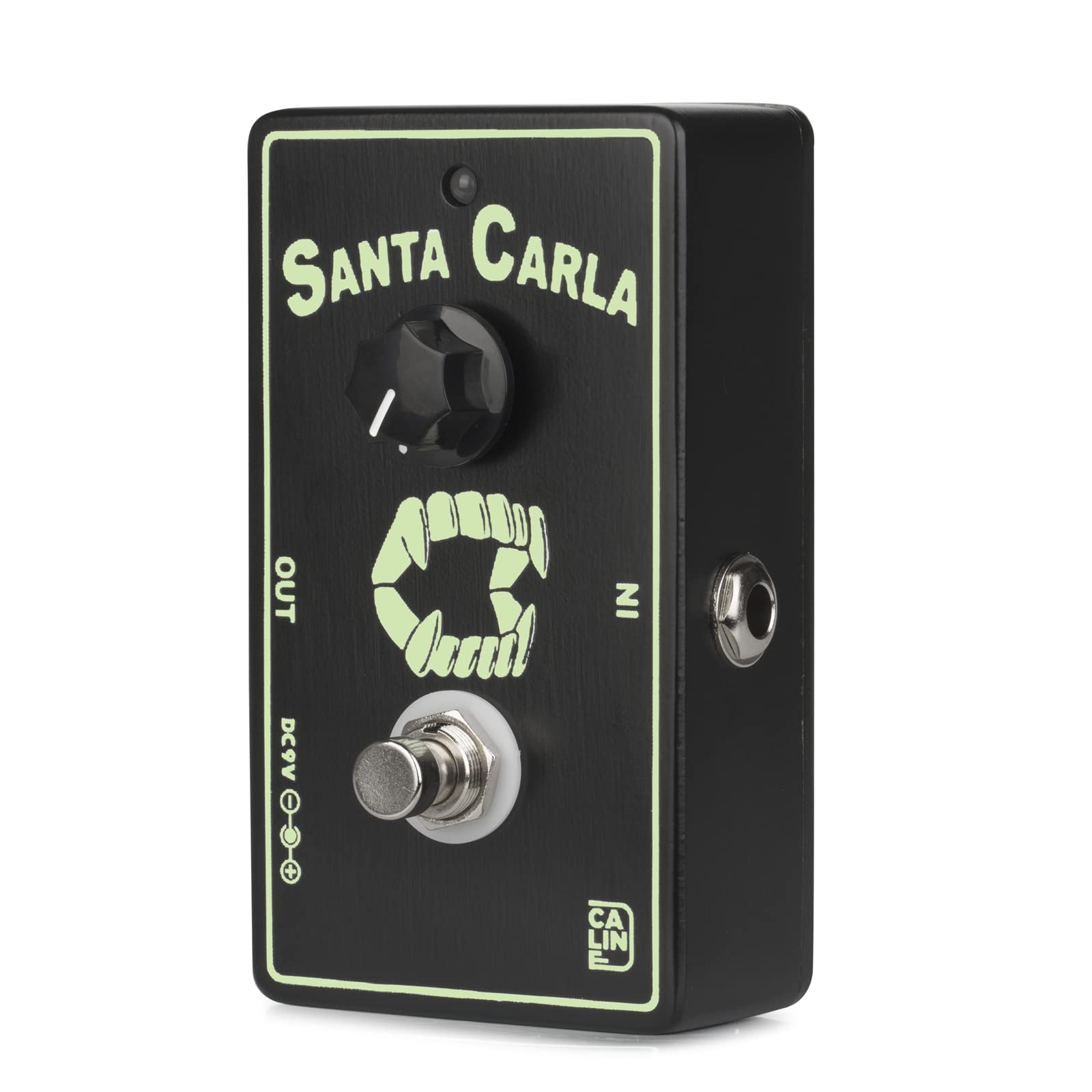 Caline Cp 514 Santa Carla Boost Guitar Effect Pedal, Green, Mini Booster Pedal With True Bypass