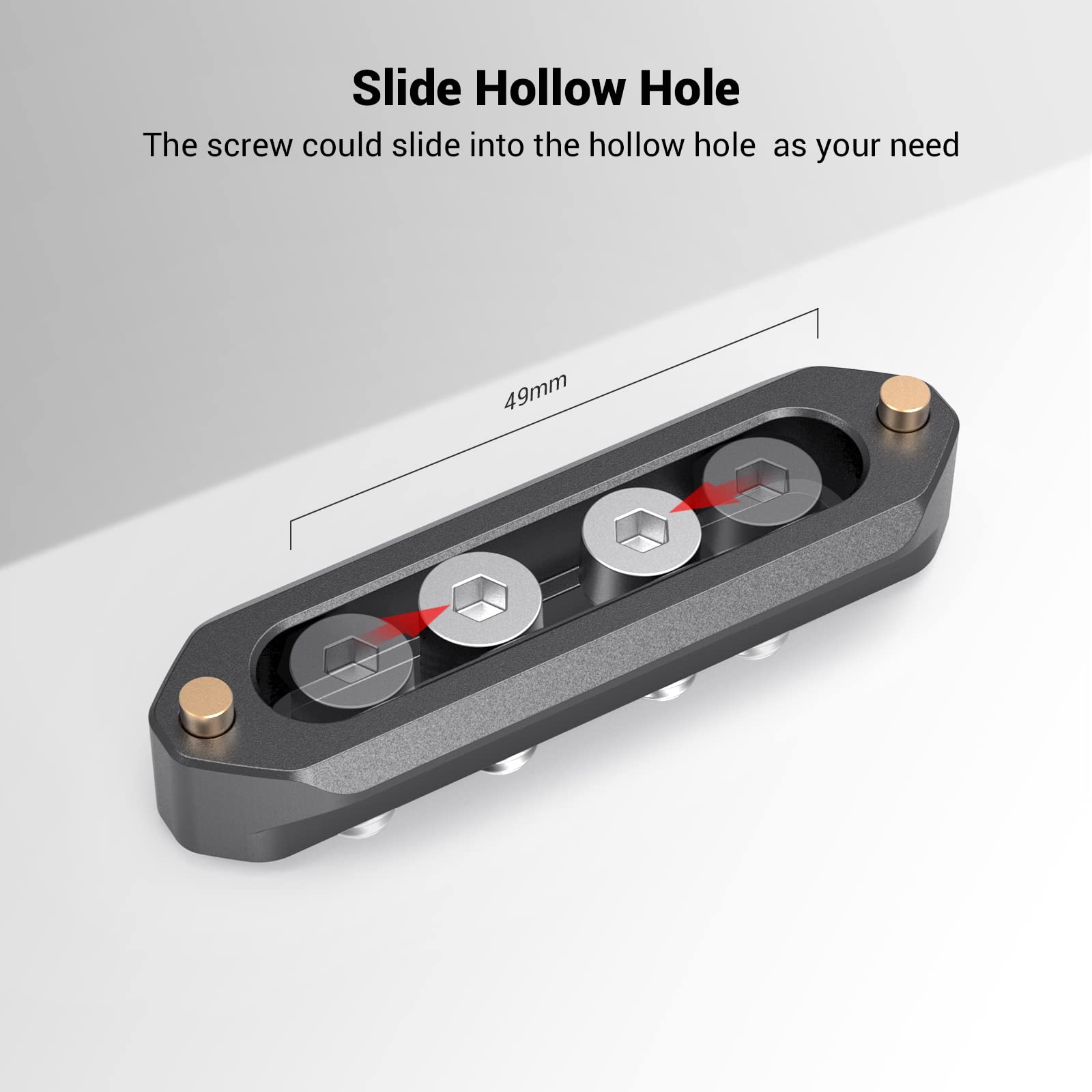 Smallrig Nato Rail, Quick Release Safety Nato Rail, 7Cm Long With Spring Loaded Pins For Red/Bmd - 1195