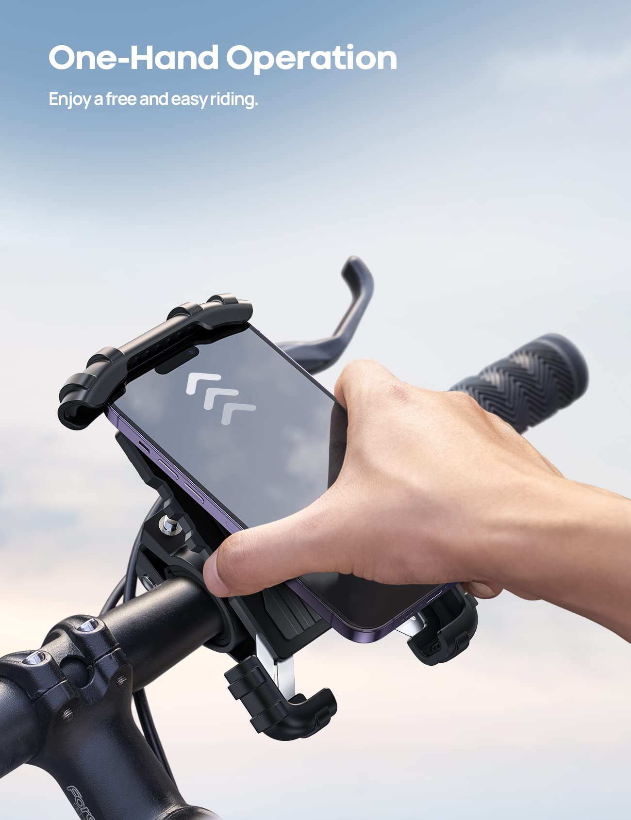 Lamicall Bike Phone Holder, Motorcycle Phone Mount   Motorcycle Handlebar Cell Phone Clamp, Scooter Phone Clip For Iphone 15 Pro