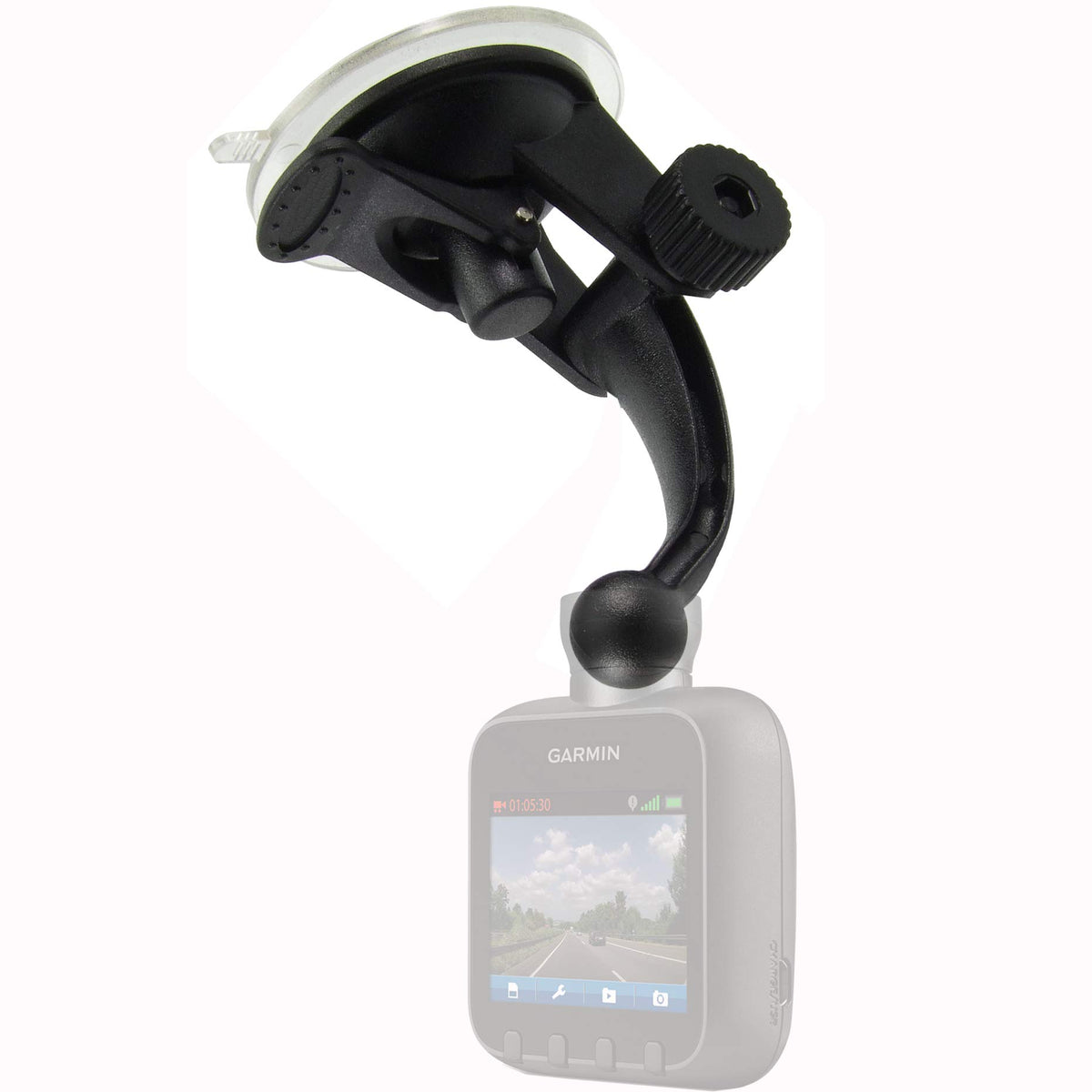ChargerCity Exclusive Articulate Windshield Suction Mount for Garmin Dash Cam 10 20 35 NUVI CAM sm-n900v GPS (NOT for DASHCAM 55_