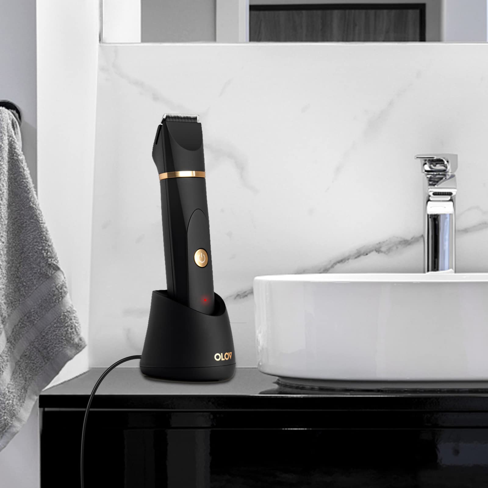 Replacement Charging Base For Olov Groin Hair Trimmer, Usb Recharge Dock & Charging Stand Compatible For Olov Trimmer, Charging