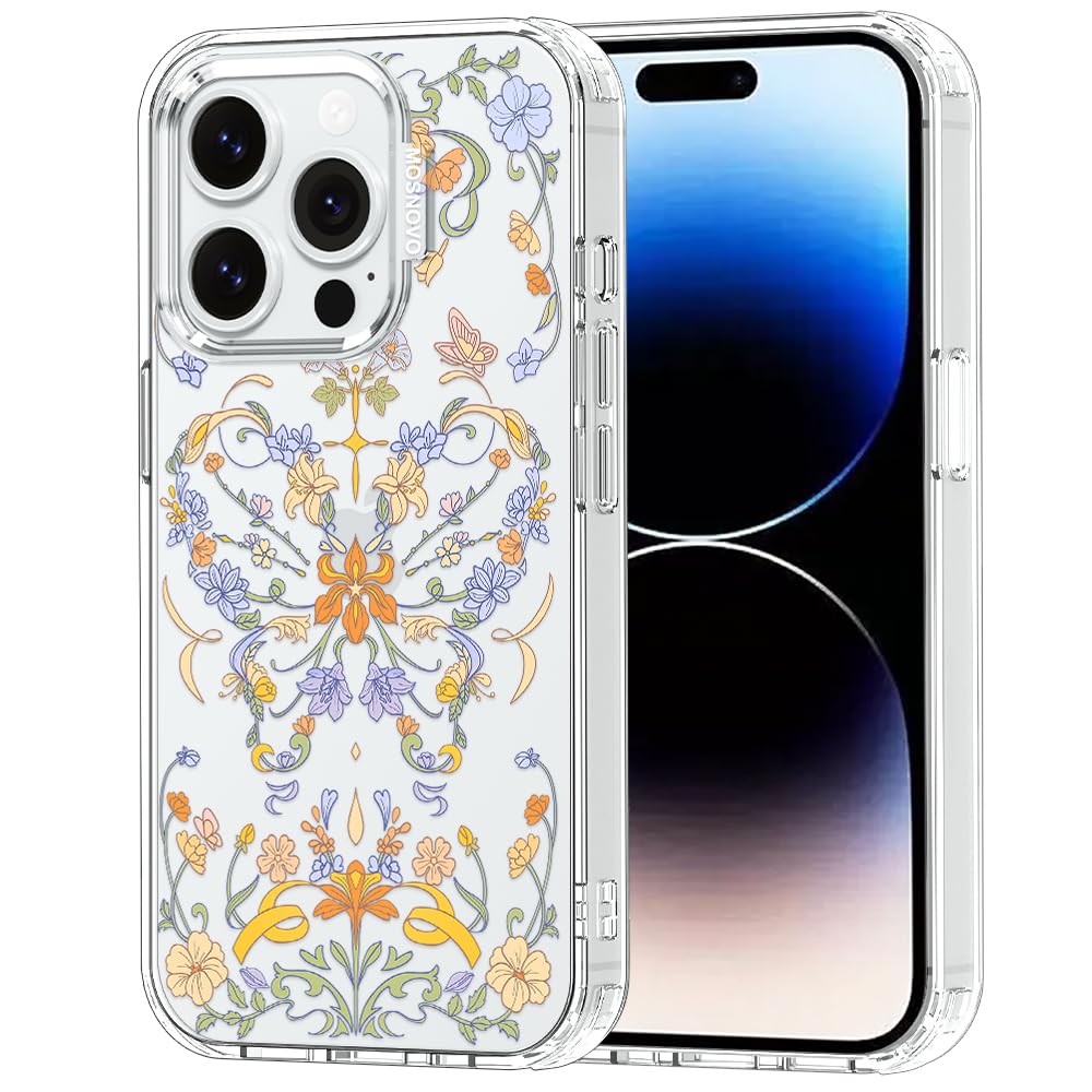 MOSNOVO for iPhone 14 Pro Case, Shockproof Military-Grade Protection 6.6ft Drop Tested, Clear Phone Case for iPhone 14 Pro, Gard