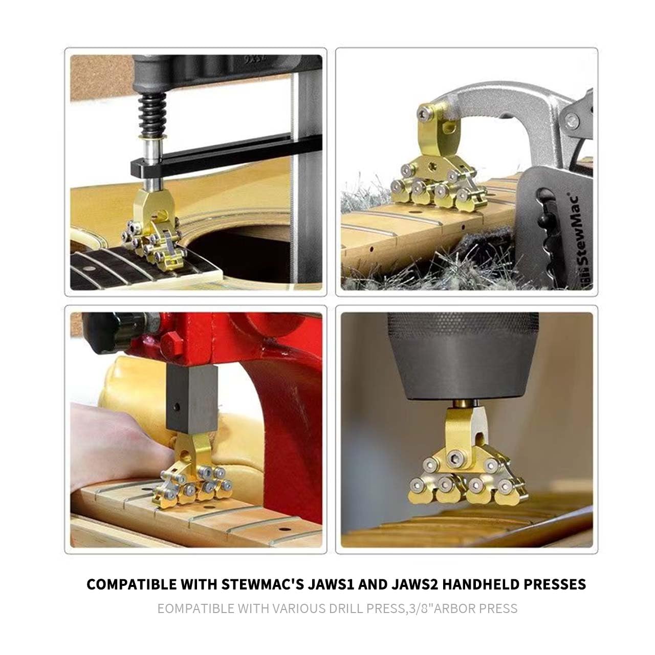 Electric Instruments Fret Press Repair Tool Guitar Fractal Fret Press Various Radius Fret Board Curvatures Acoustic