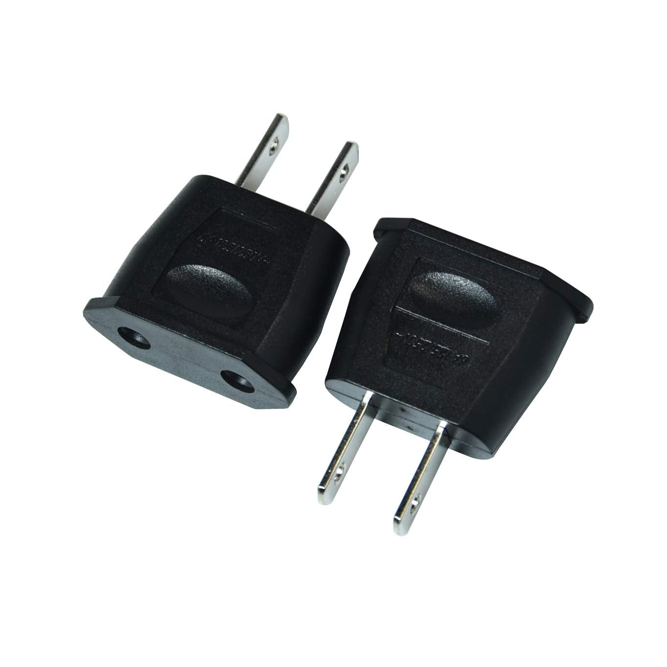 6Pcs Socket Plug Adapter Europe Eu Euro To Us Travel Charger Ac Power Converter,Us 2 Pin Plug To Eu 2 Hole Socket Power Jack Wal