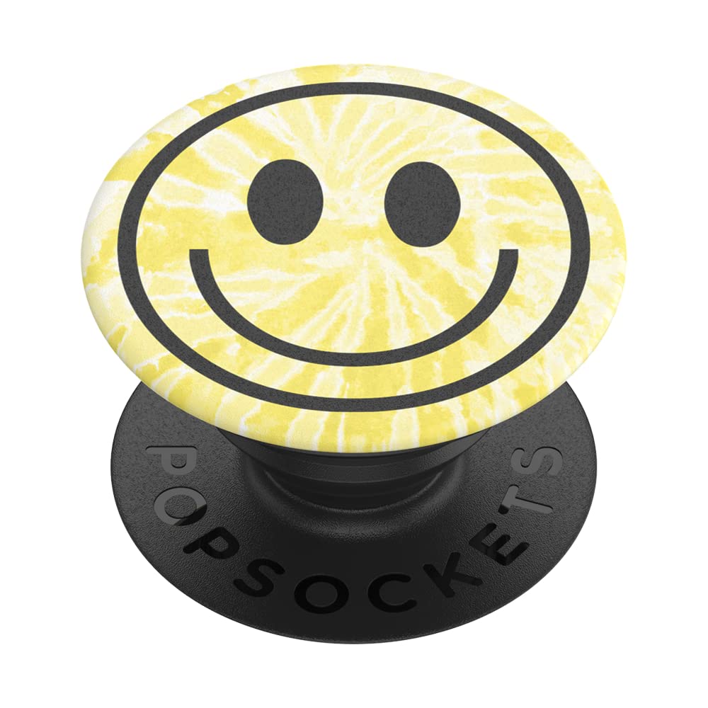 Popsockets Phone Grip With Expanding Kickstand, Tie Dye Smiley