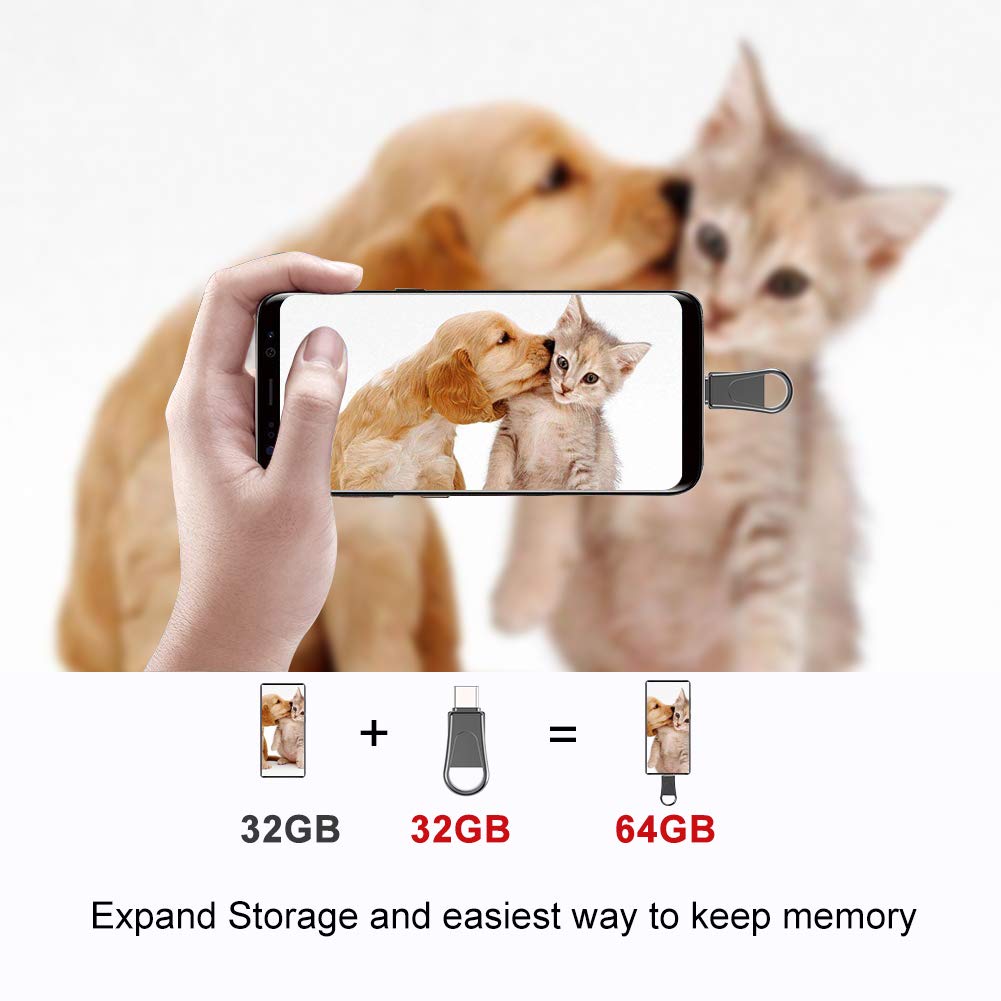 32Gb Usb C Flash Drive, 2 In 1 Otg Usb 3.0 Thumb Drive, Dual Usb Memory Stick Pen Drive For Type C Android Smartphones Tablets A