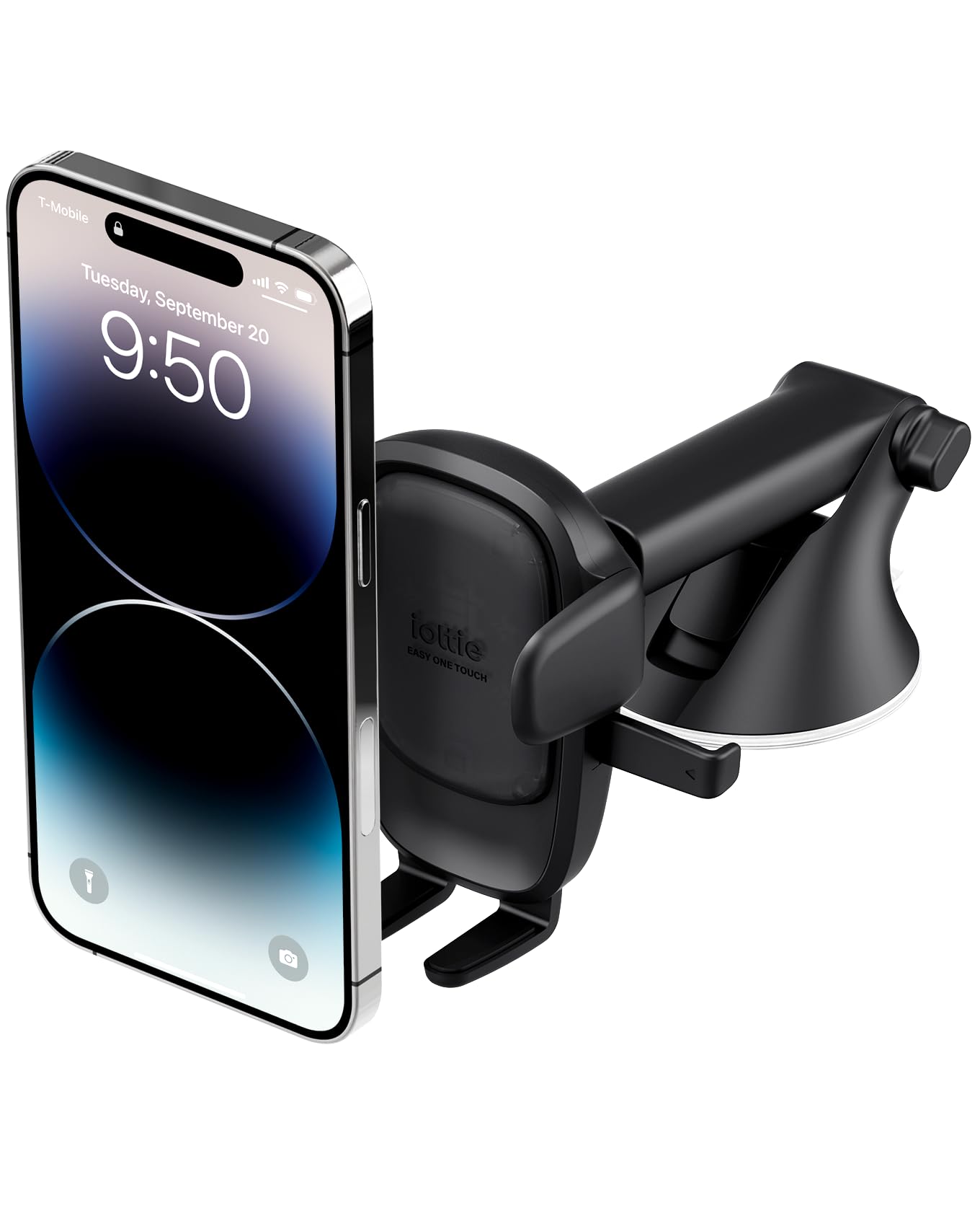 Iottie Easy One Touch Advanced Universal Car Mount Dashboard & Windshield Suction Cup Phone Holder For Iphone Samsung, Google, A