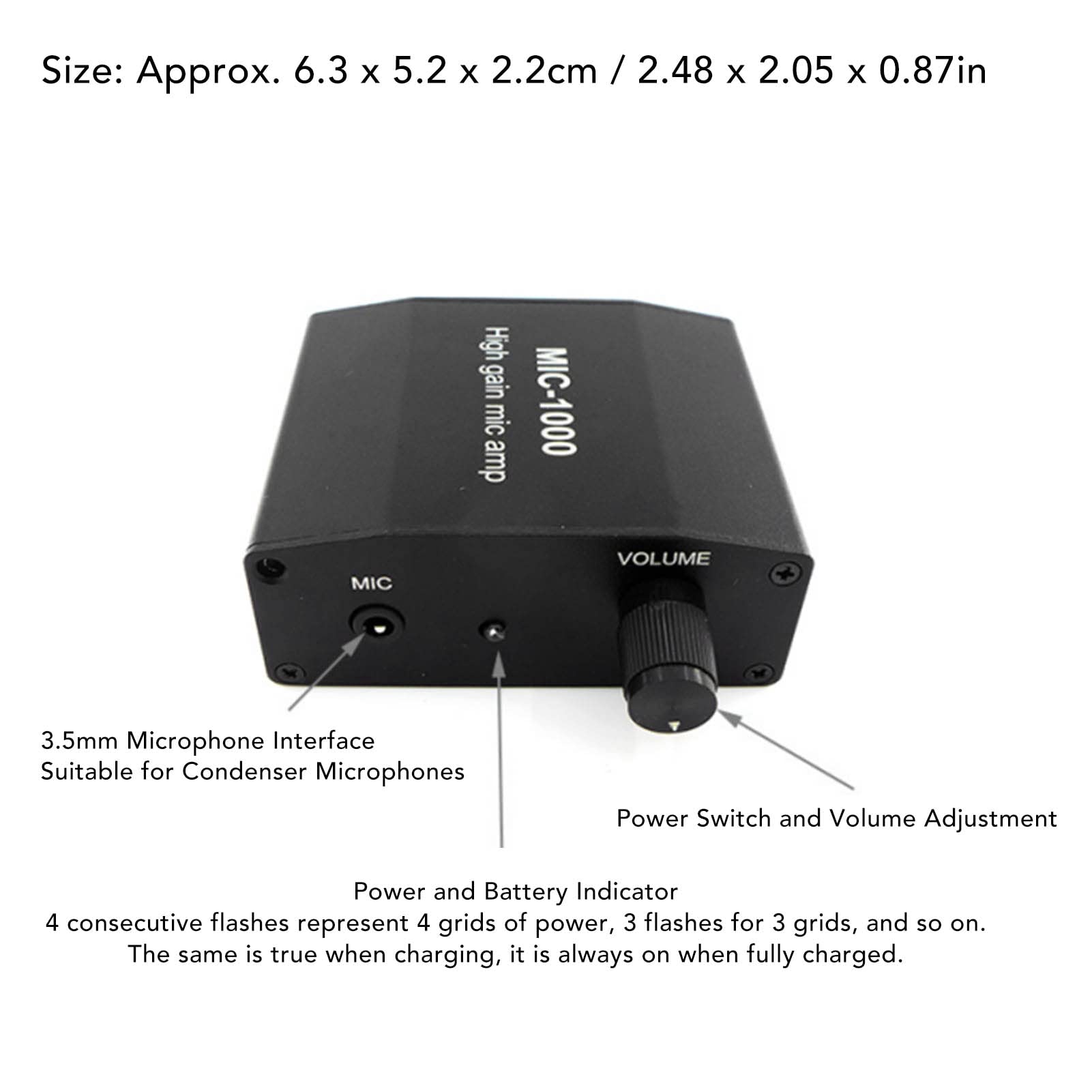 Microphone Amplifier Mic Audio Microphone Preamp Home Audio Power Amplifier System Kit