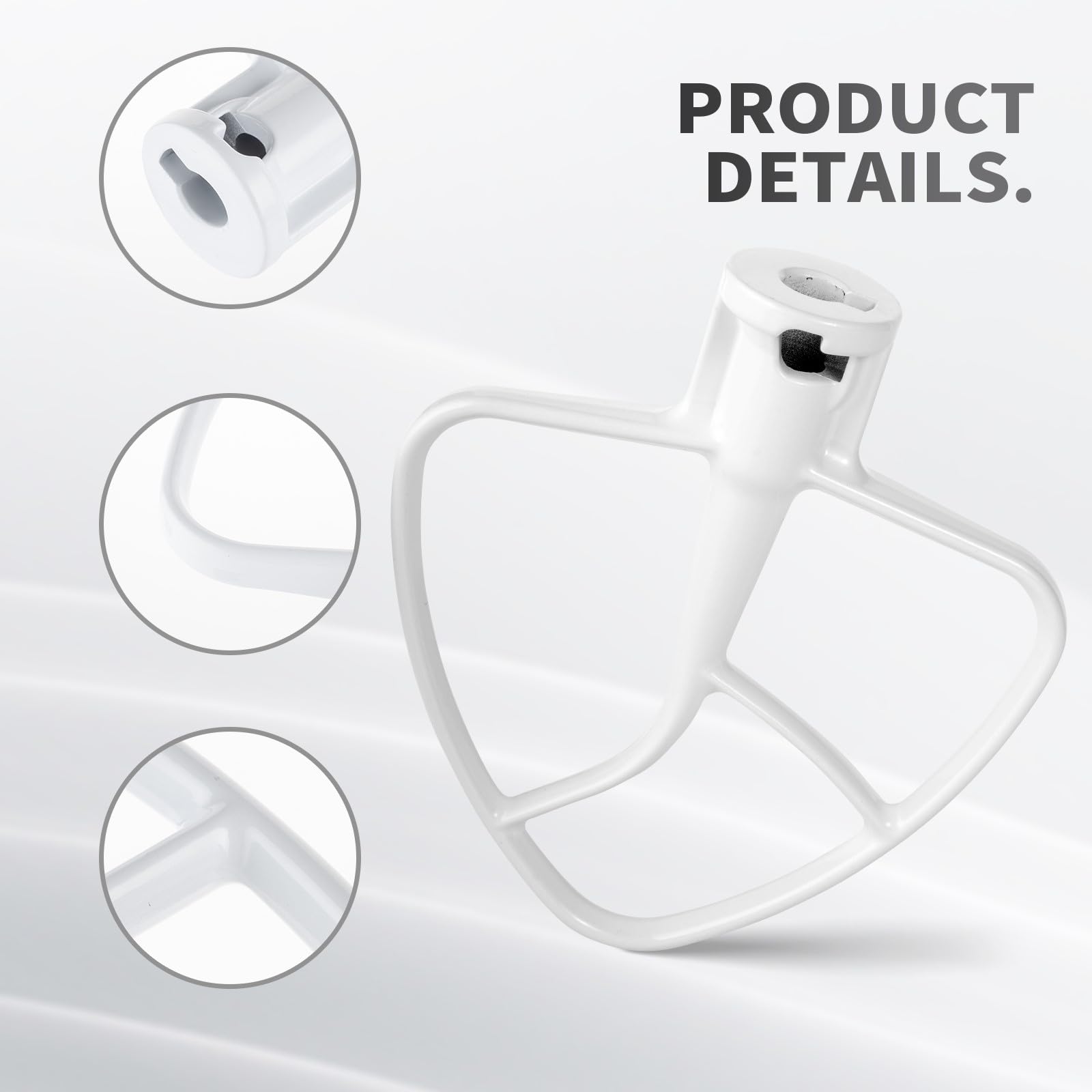 Replacement K45B Coated Flat Beater For Kitchenaid Stand Mixer, Compatible With 4.5 Qt Tilt Head Stand Mixer Ksm90,K45