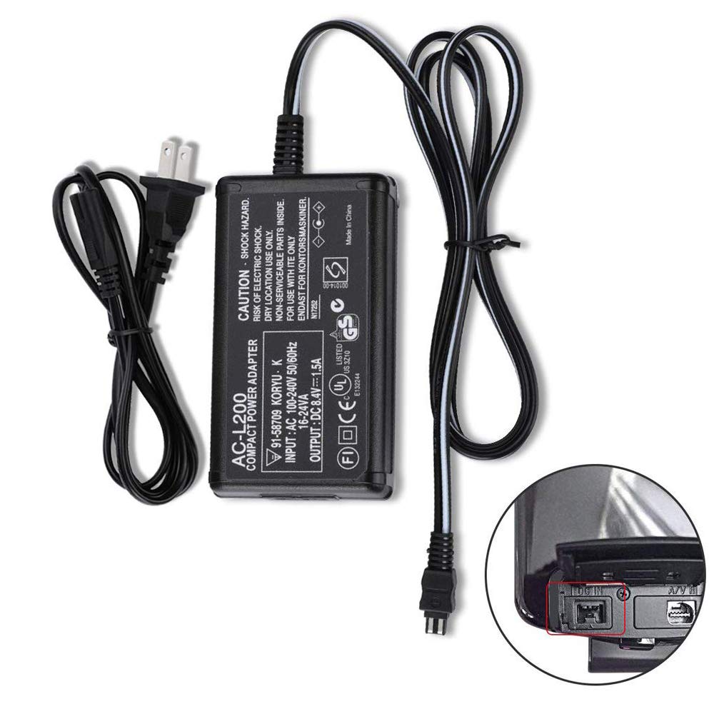 Ac L200 Ac Power Adapter Charger For Sony Handycam Dcr Sx40, Dcr Sx41,Dcr Sx44,Dcr  Sx45,Dcr Sx60,Dcr Sx63,Dcr Sx65,Sx83,Sx85,Dcr Sr42,Dcr Sr45,Dcr Sr46,Dcr Sr47,Dcr Sr68