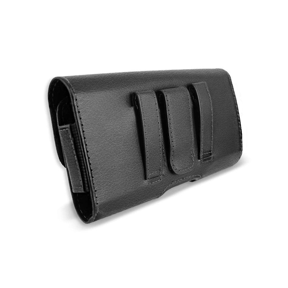 For Samsung Galaxy S8 Plus Case, T Man [ Xl Size] [Belt Holster] Sideways Horizontal Leather Holster Carry Pouch Case For Samsun