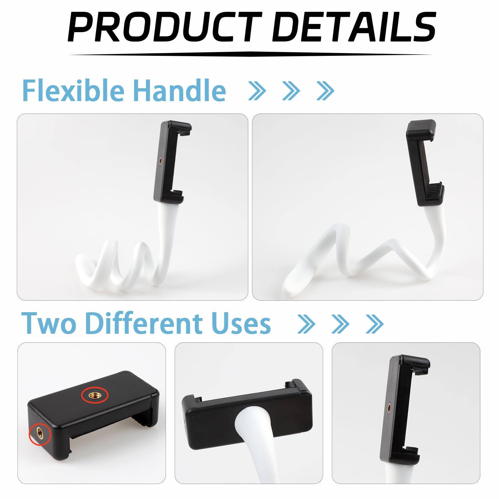 Llmsix Stroller Phone Holder Portable Stroller Bike Phone Holder Flexible Stroller Phone Mount Universal Stroller Accessories Wi