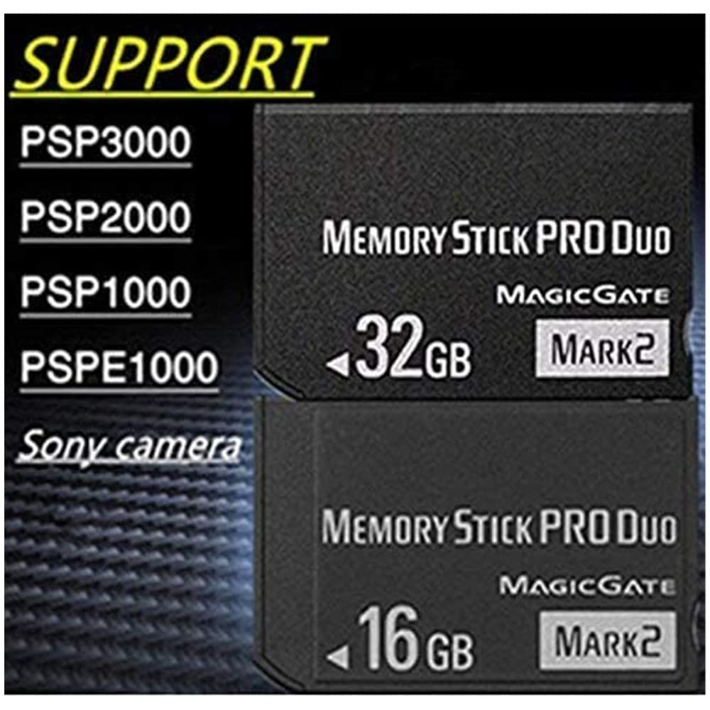 Huadawei 16Gb Ms(Mrak2) Memorystick Pro Duo Hx High Speed Memory Card For Psp 1000 Accessories