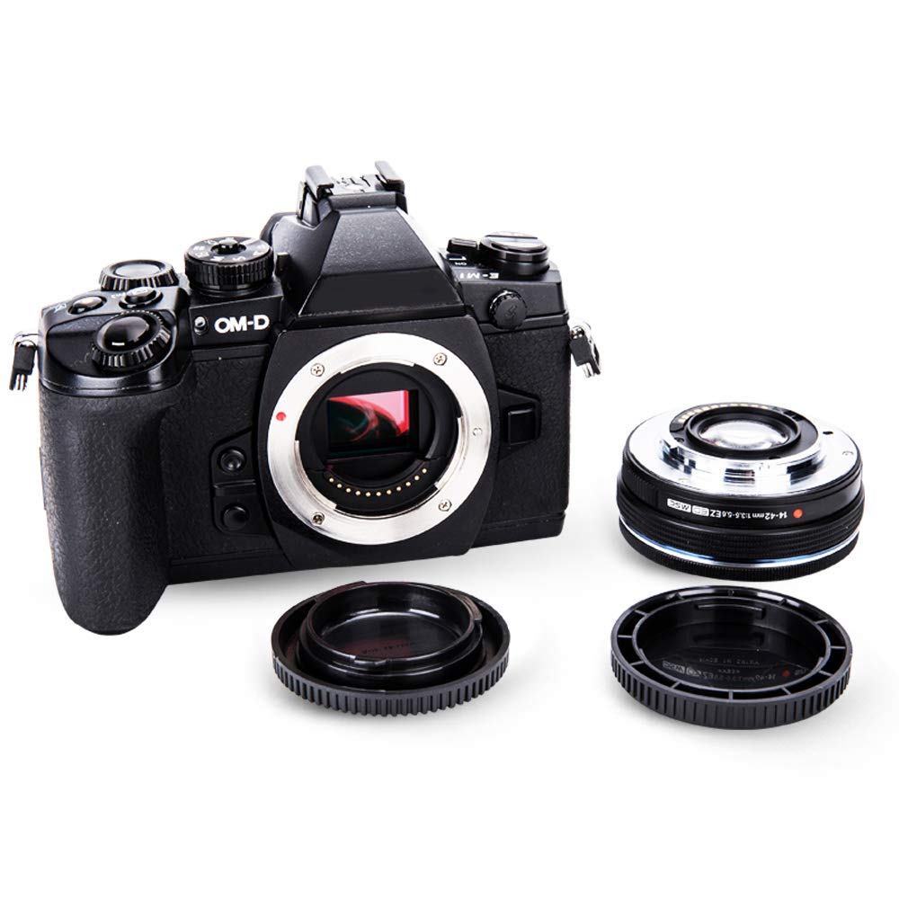 2 Pack Micro 4/3 Mount Body Cap & Rear Lens Cover For Panasonic G9 Ii G7 G85 G95 Gh7 Gh6 Gh5 Gh4 Gh3 Gx9 Gx8 Gx85 Gf9 Gf10 Olymp
