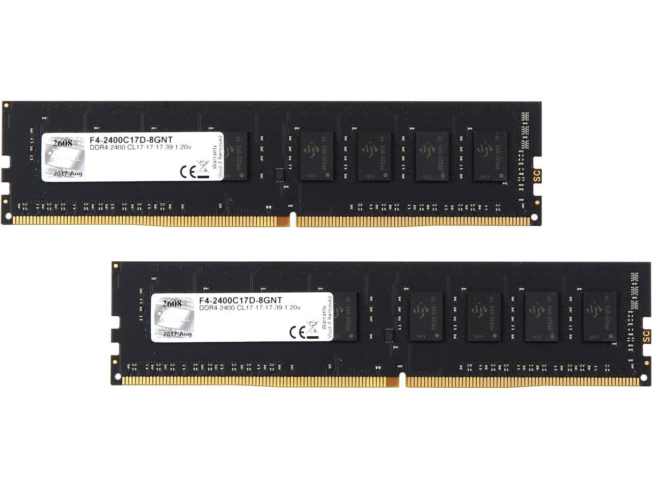 G.Skill F4 2400C17D 8Gnt Value 8Gb (2 X 4Gb) For Intel X299 / Z270/Z170/X99 Platform Desktop Memory