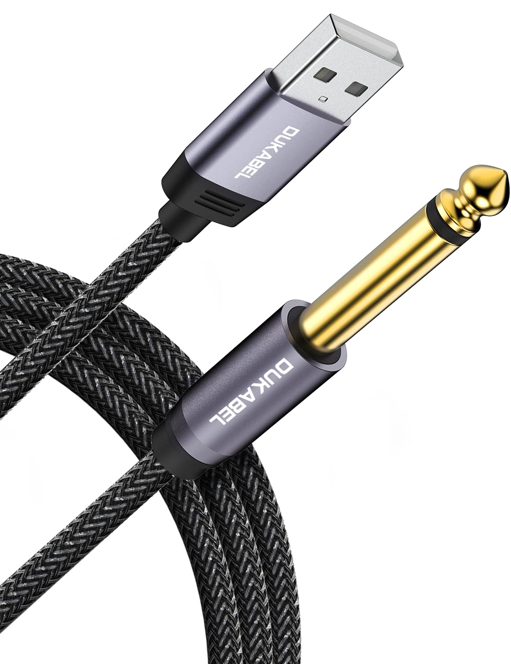 DUKABEL USB Guitar Cable for Instruments Recording  8Feet/2.4Meter