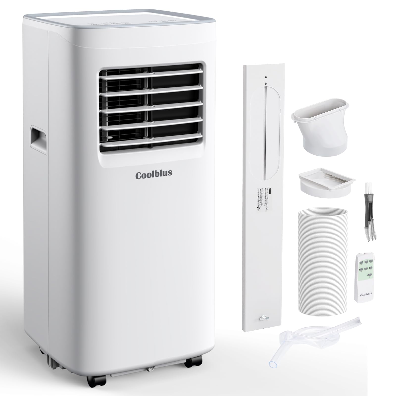 Coolblus Portable Air Conditioners,10000 BTU air conditioner Cools Up to 450 Sq. Ft. 3 in 1 Portable AC with Remote Control,24H 
